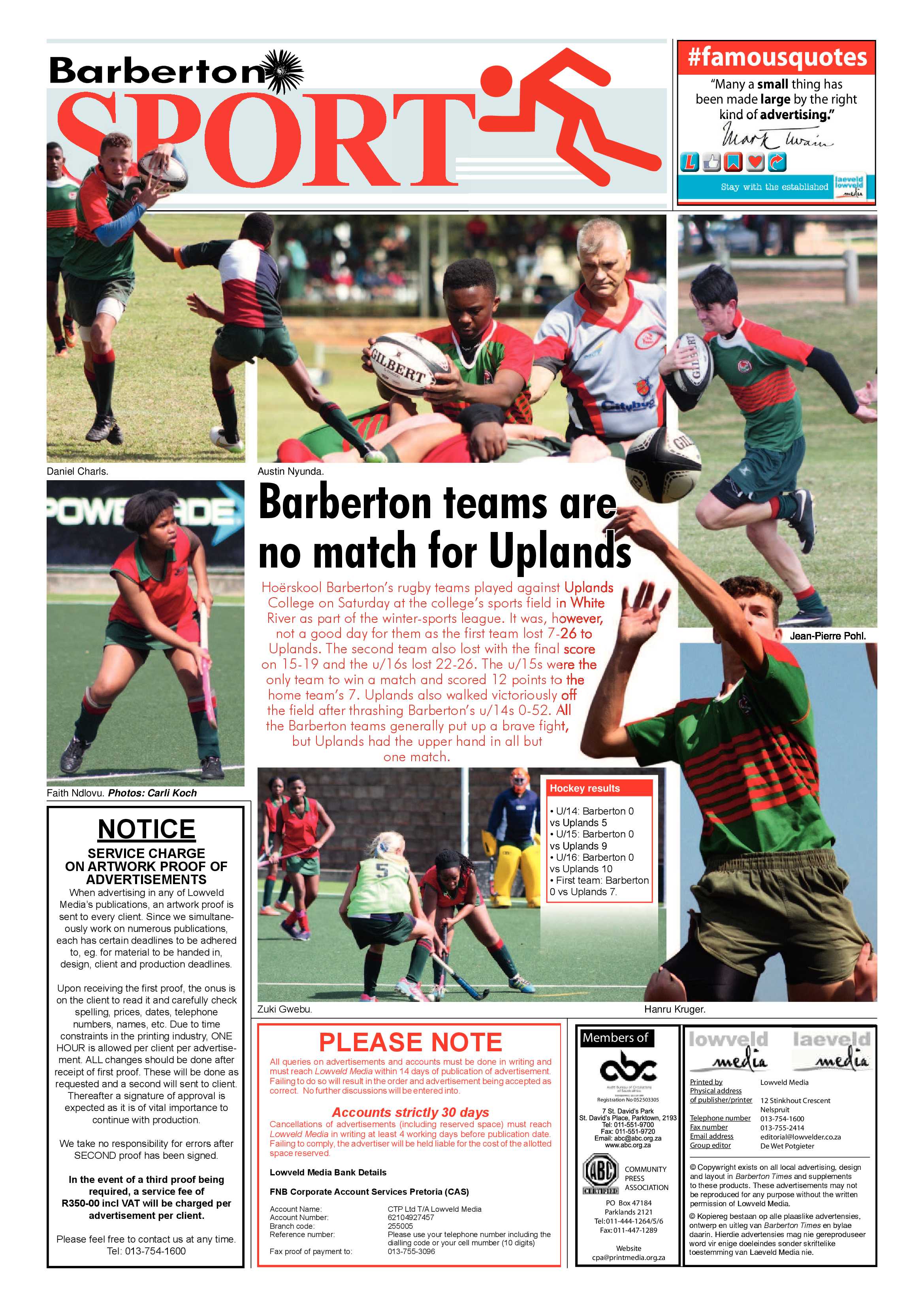 Barberton Times 26 April 2017 page 8