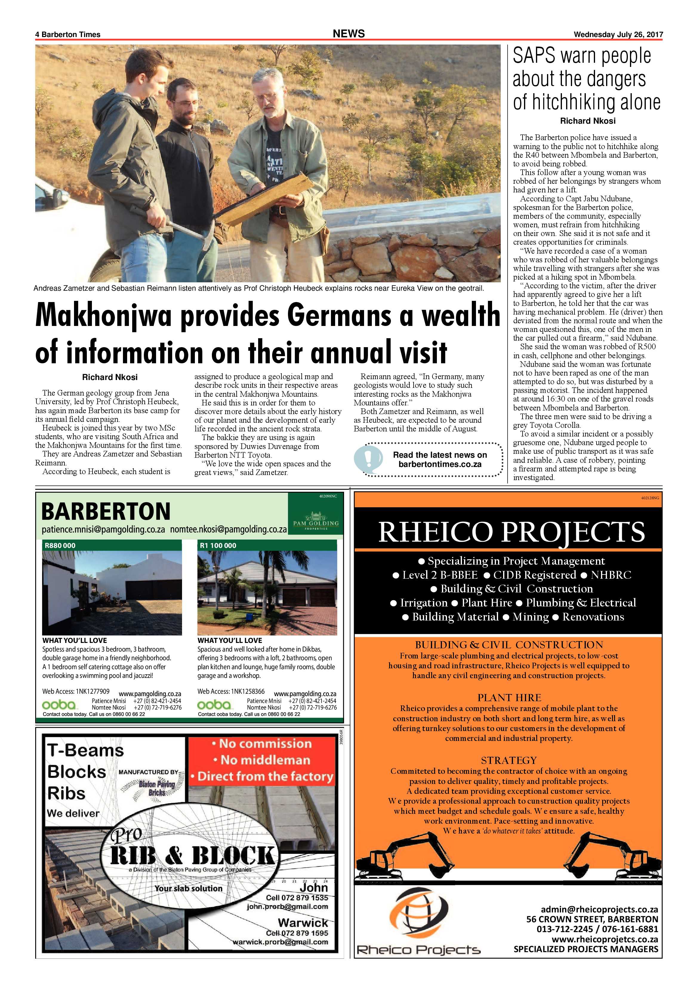 Barberton Times 26 July 2017 page 4