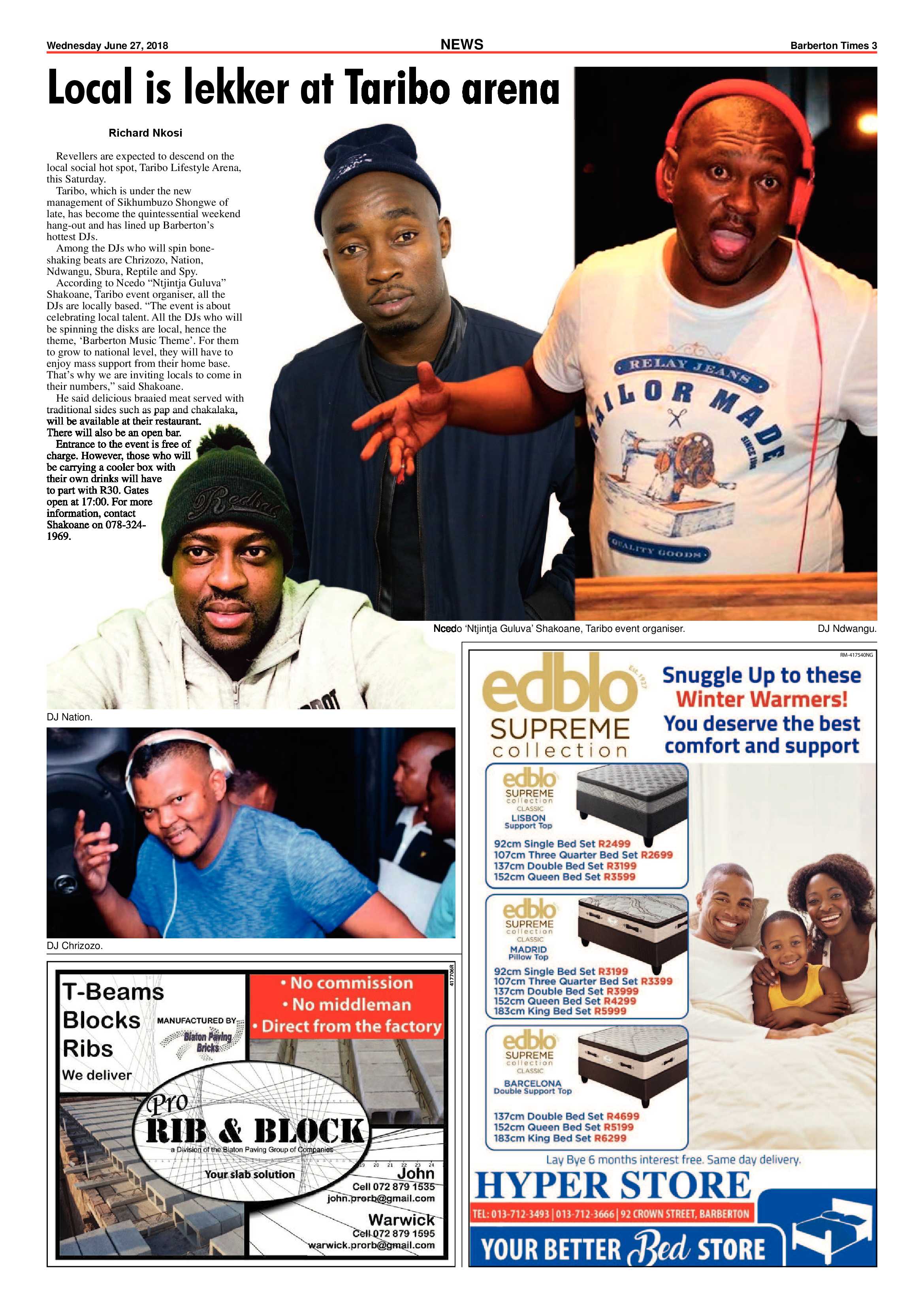 Barberton Times 27 June 2018 page 3