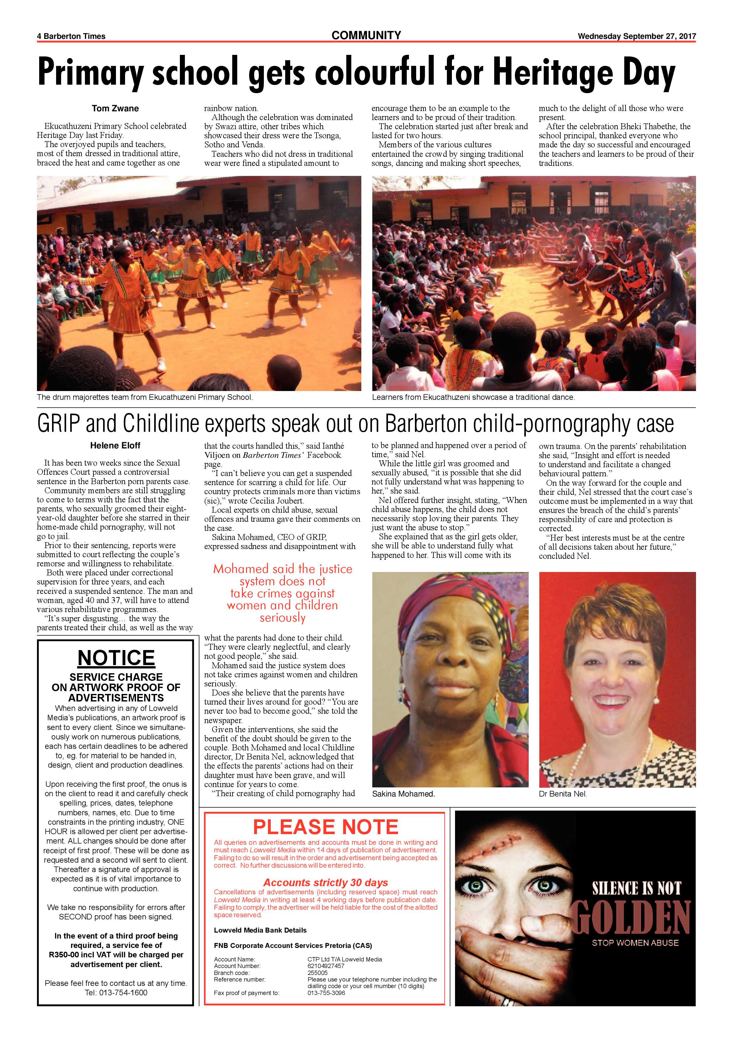 Barberton Times 27 September 2017 page 4