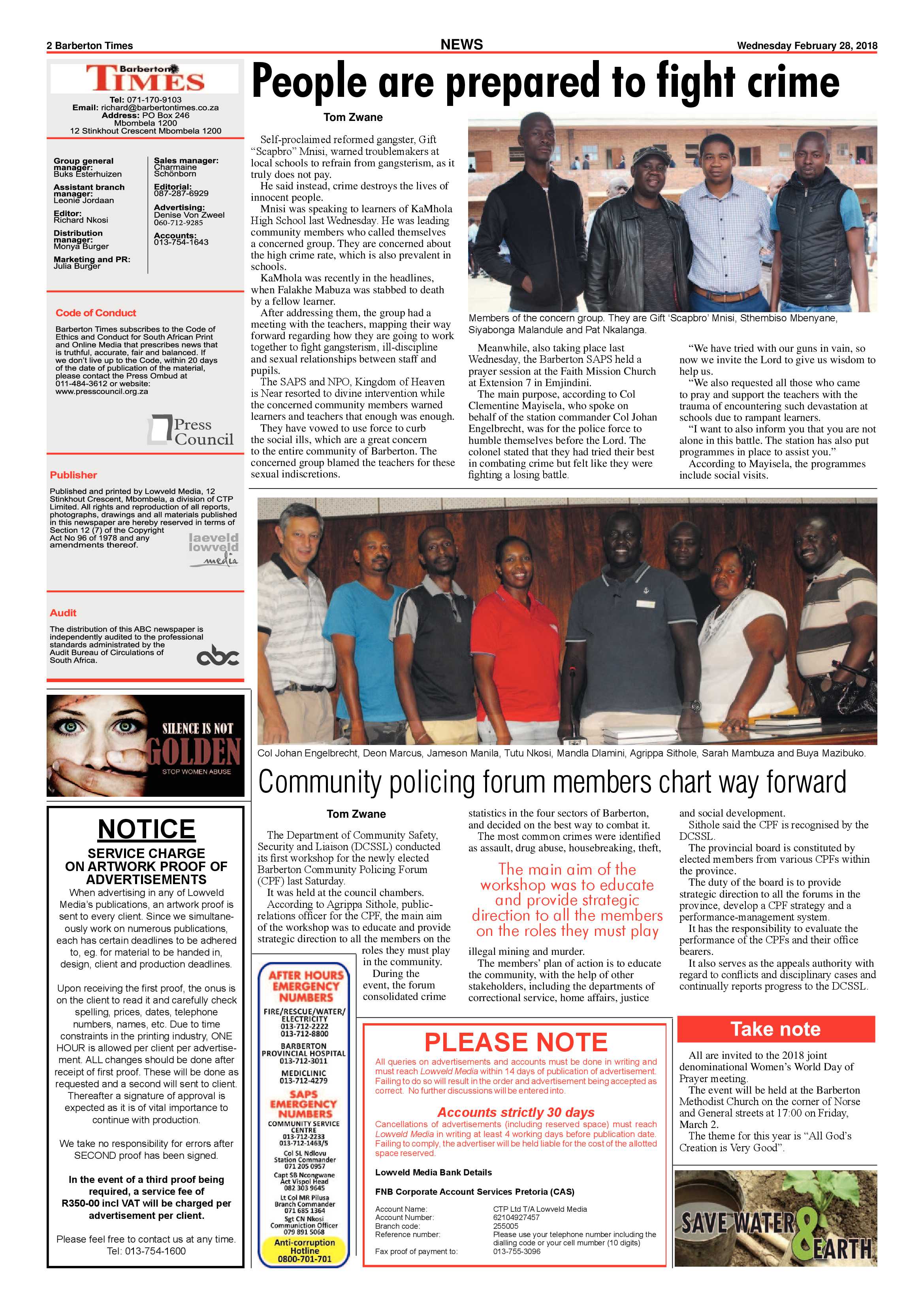 Barberton Times 28 February 2018 page 2