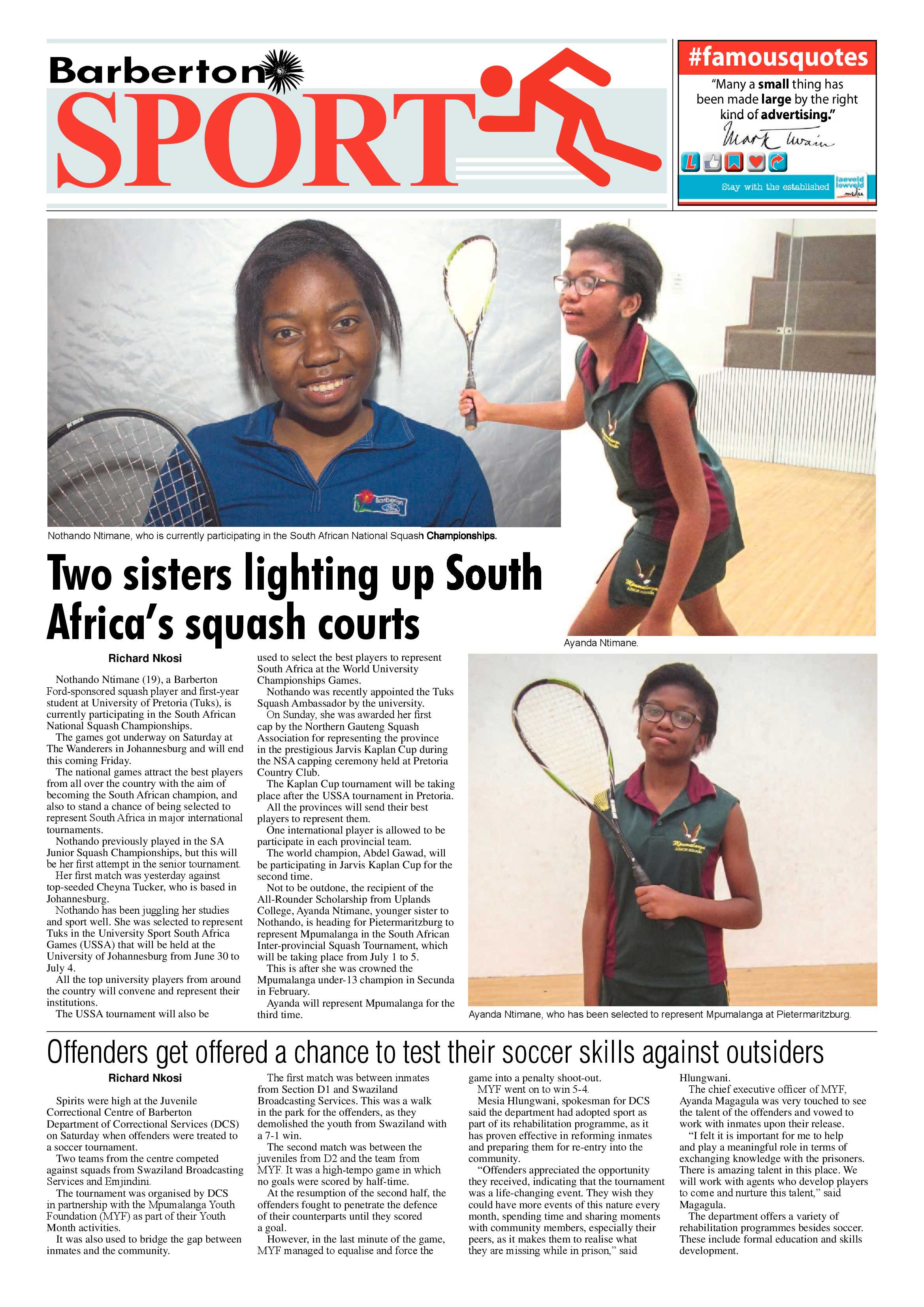 Barberton Times 28 June 2017 page 11