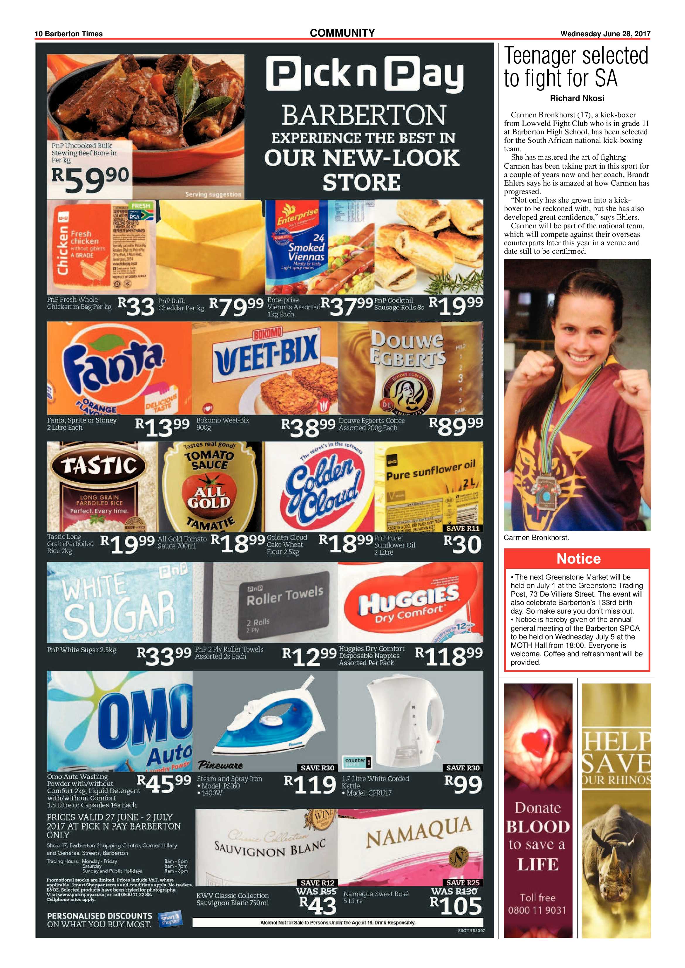 Barberton Times 28 June 2017 page 9