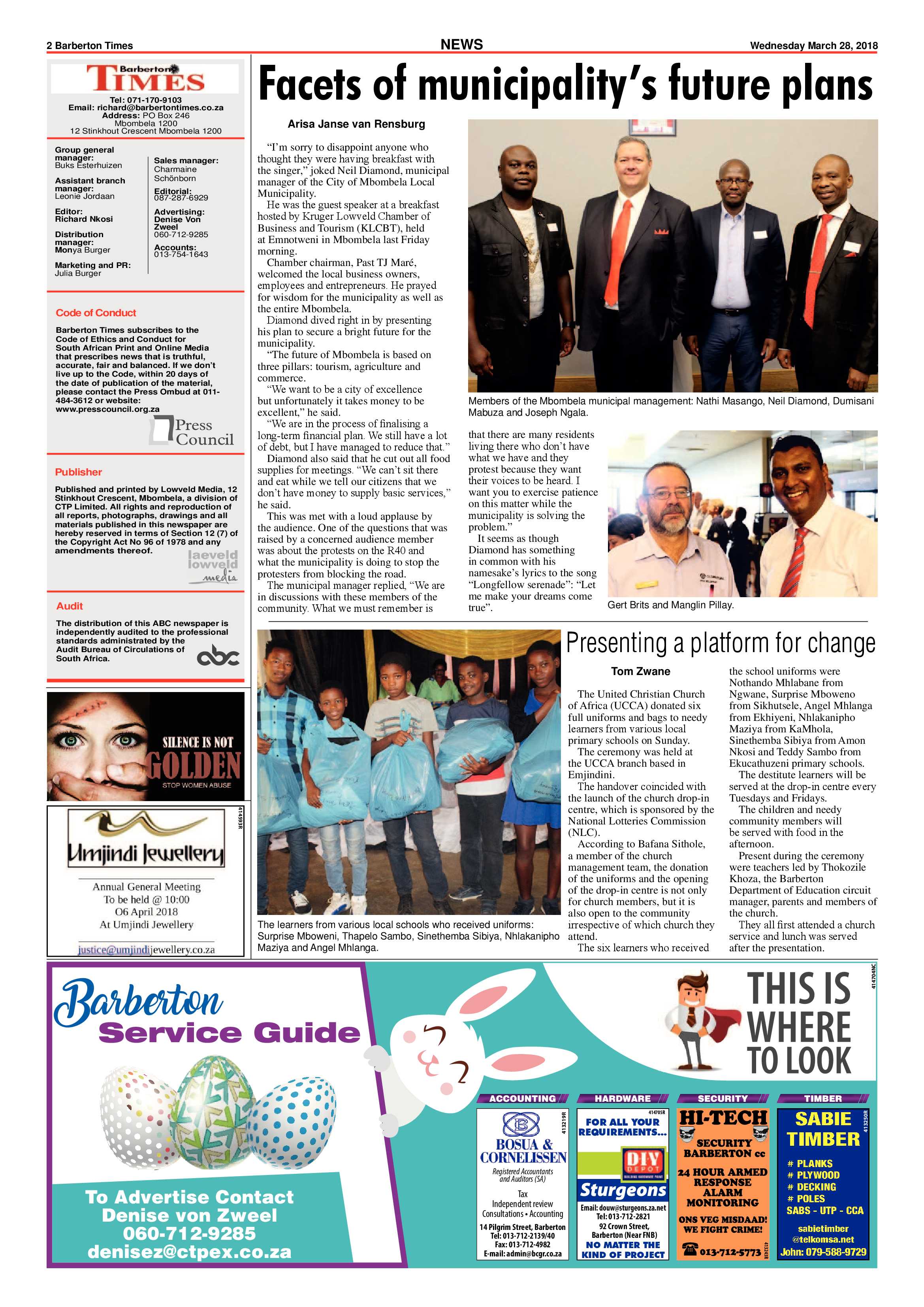 Barberton Times 28 March 2018 page 2