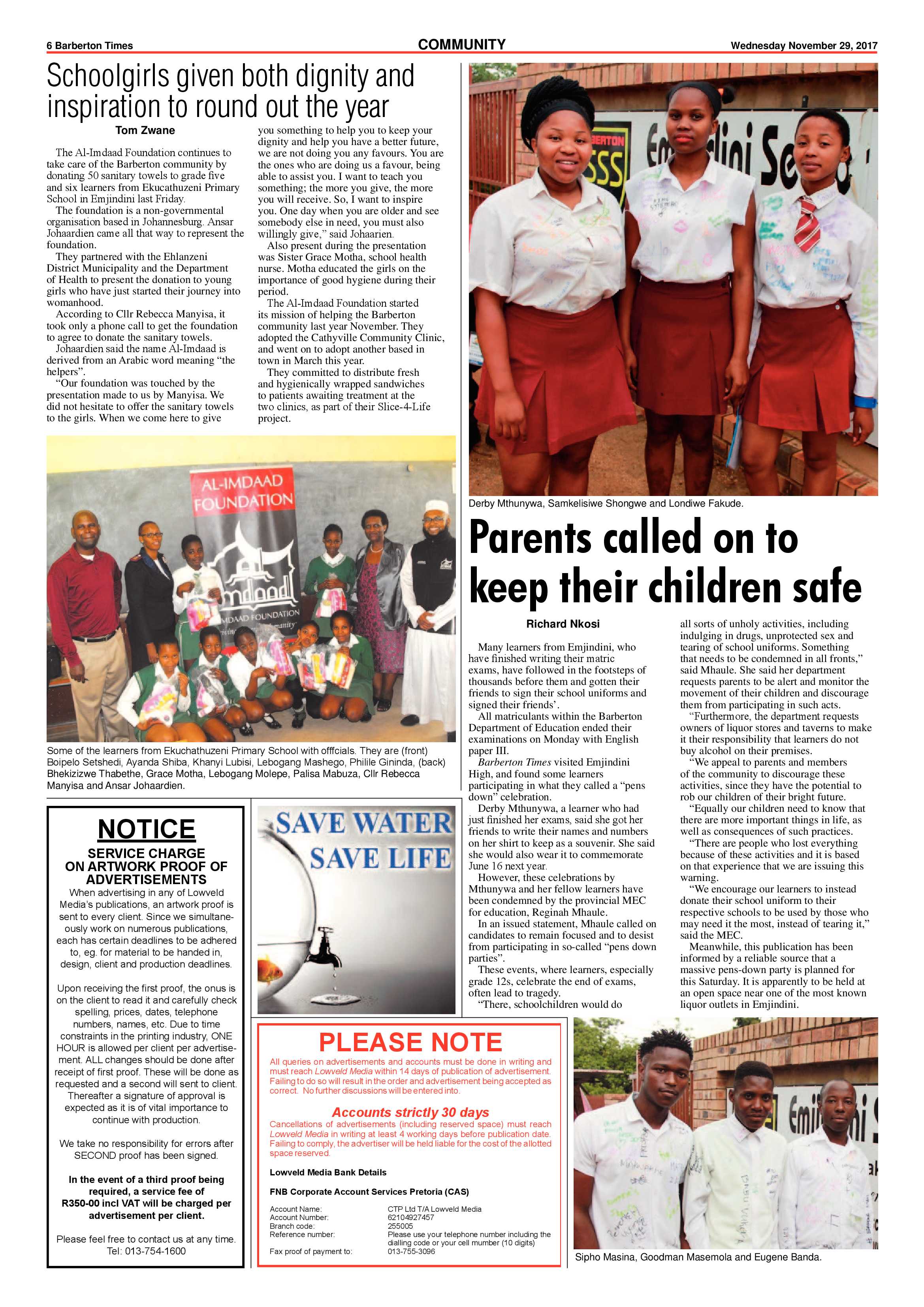 Barberton Times 29 November 2017 page 6