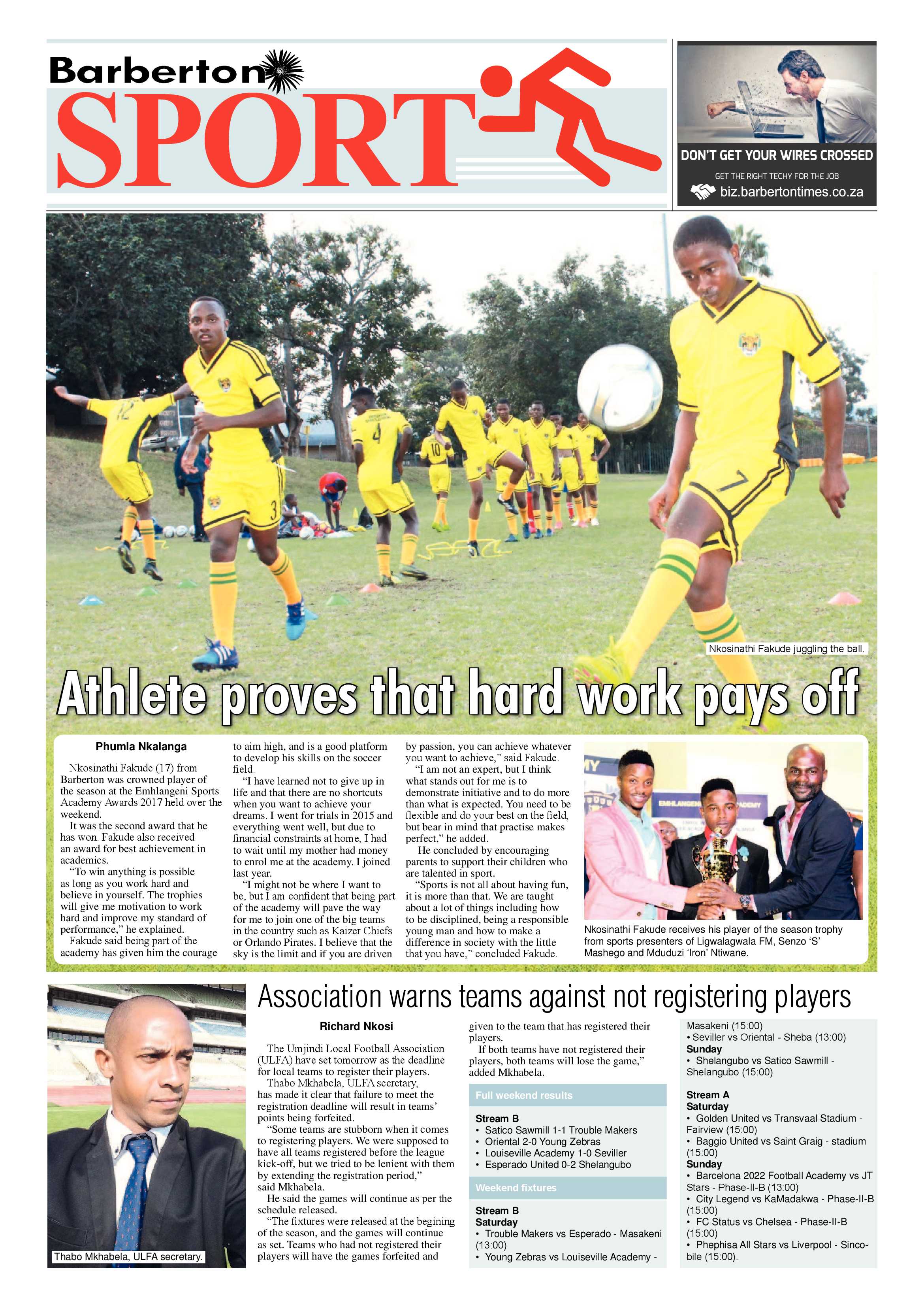 Barberton Times 29 November 2017 page 8