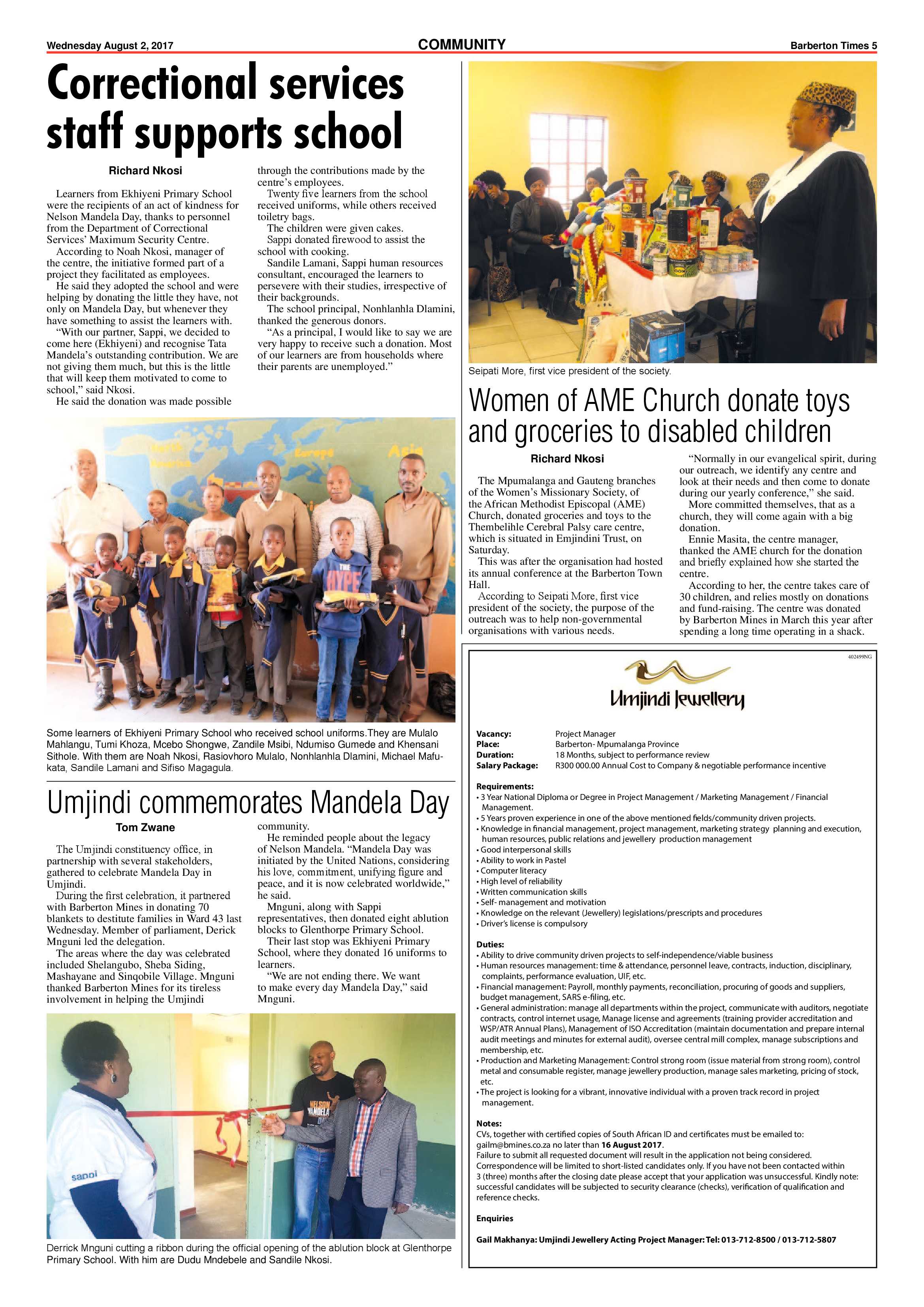 Barberton Times 2 August 2017 page 5