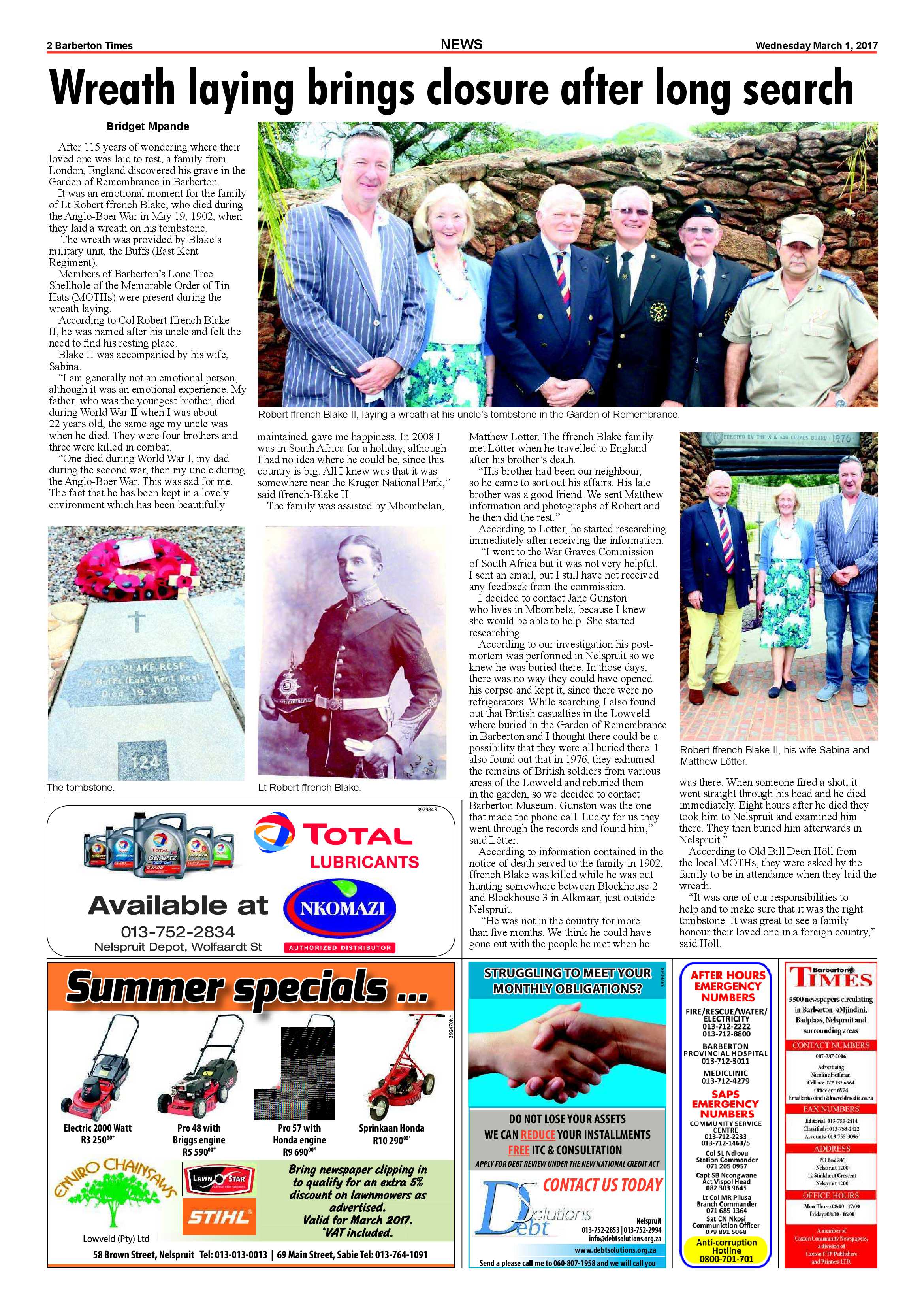Barberton Times 1 March 2017 page 2