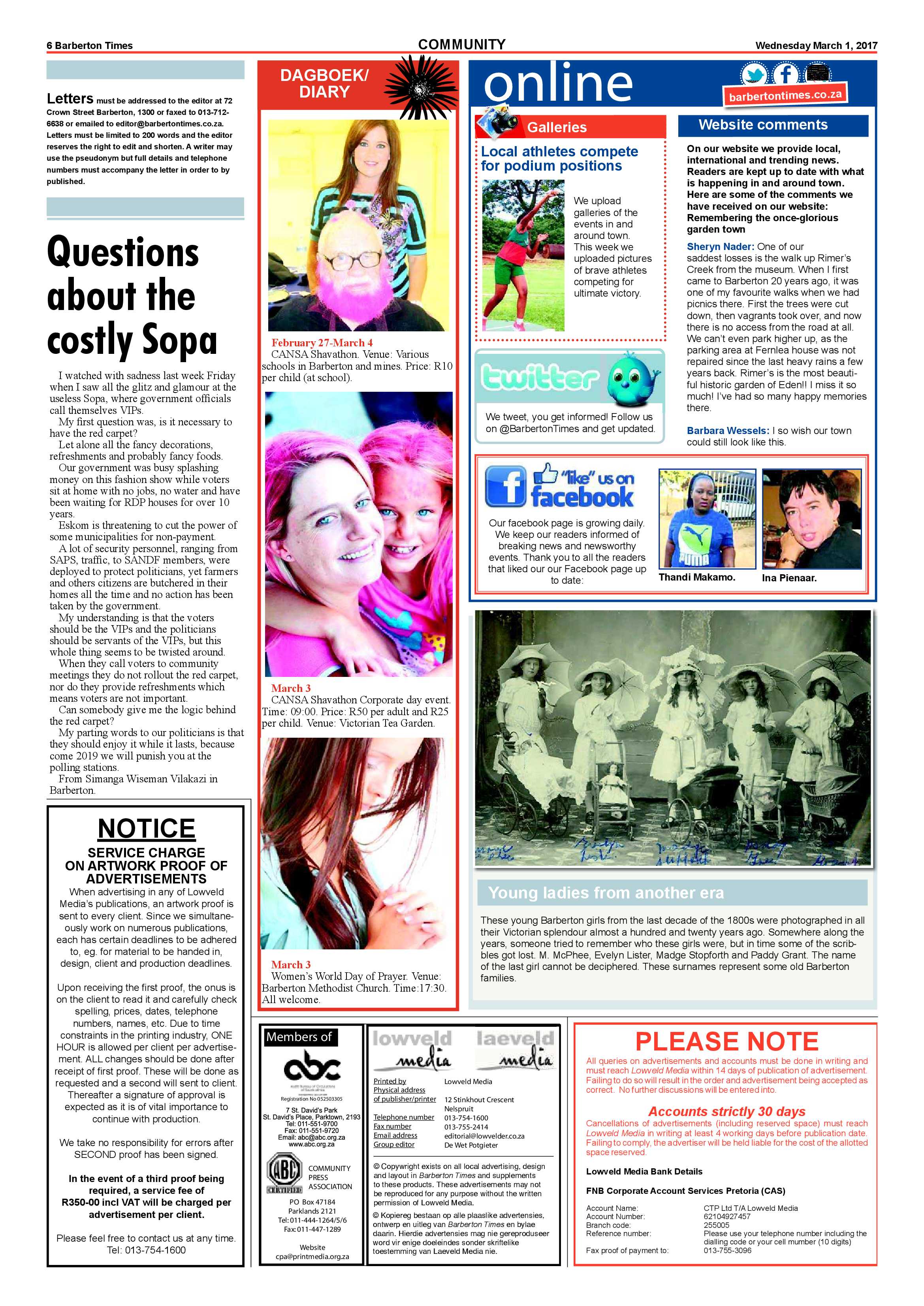 Barberton Times 1 March 2017 page 6