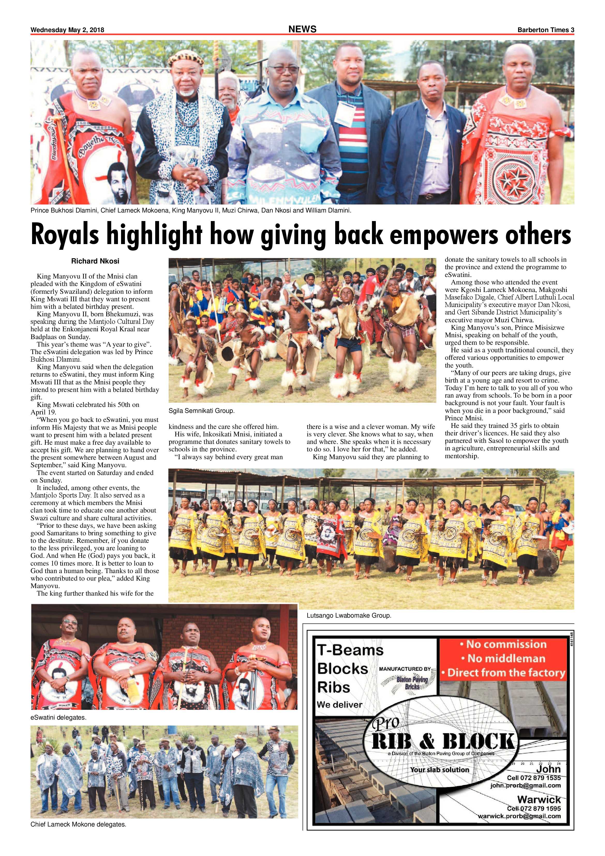 Barberton Times 2 May 2018 page 3
