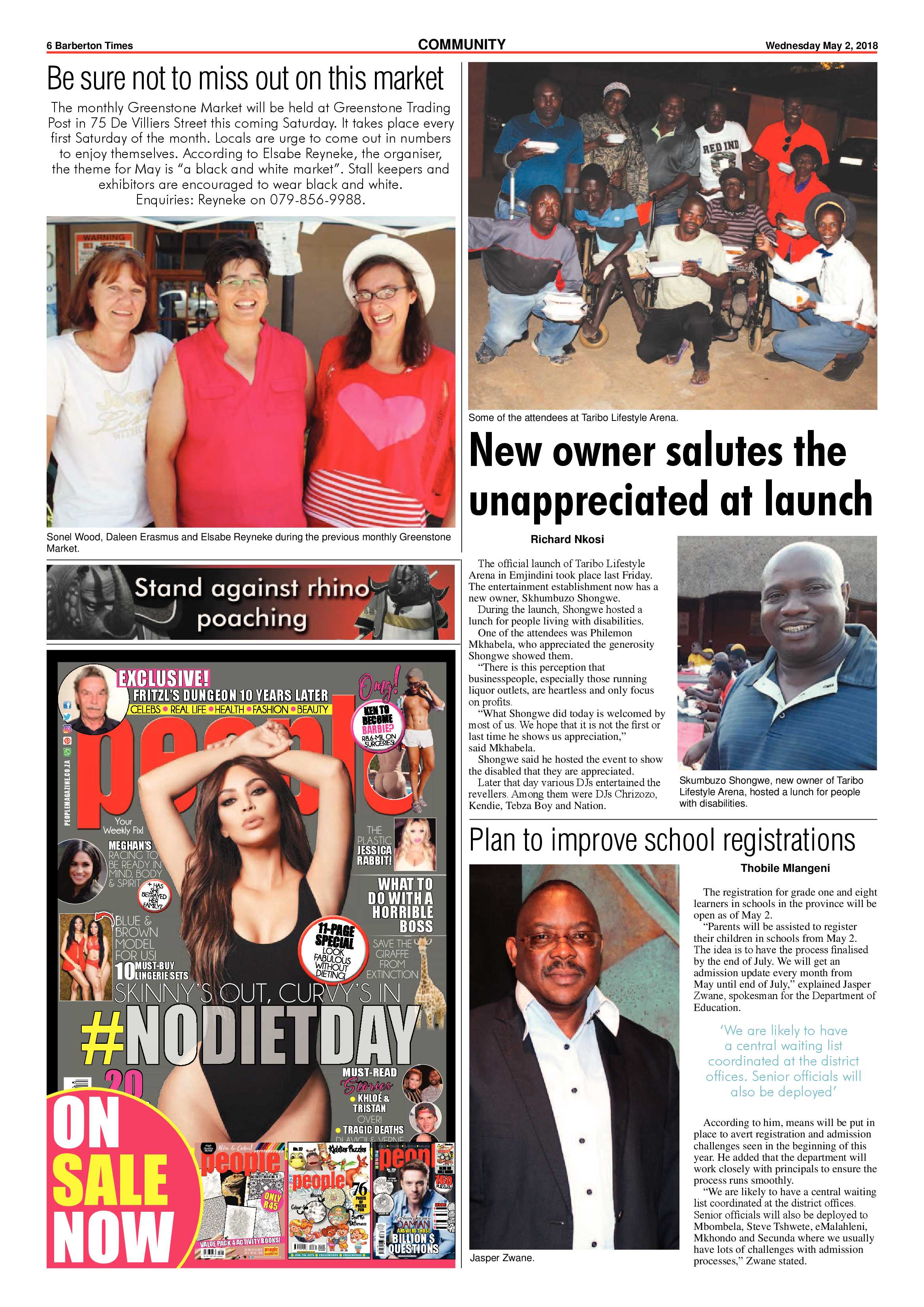 Barberton Times 2 May 2018 page 6