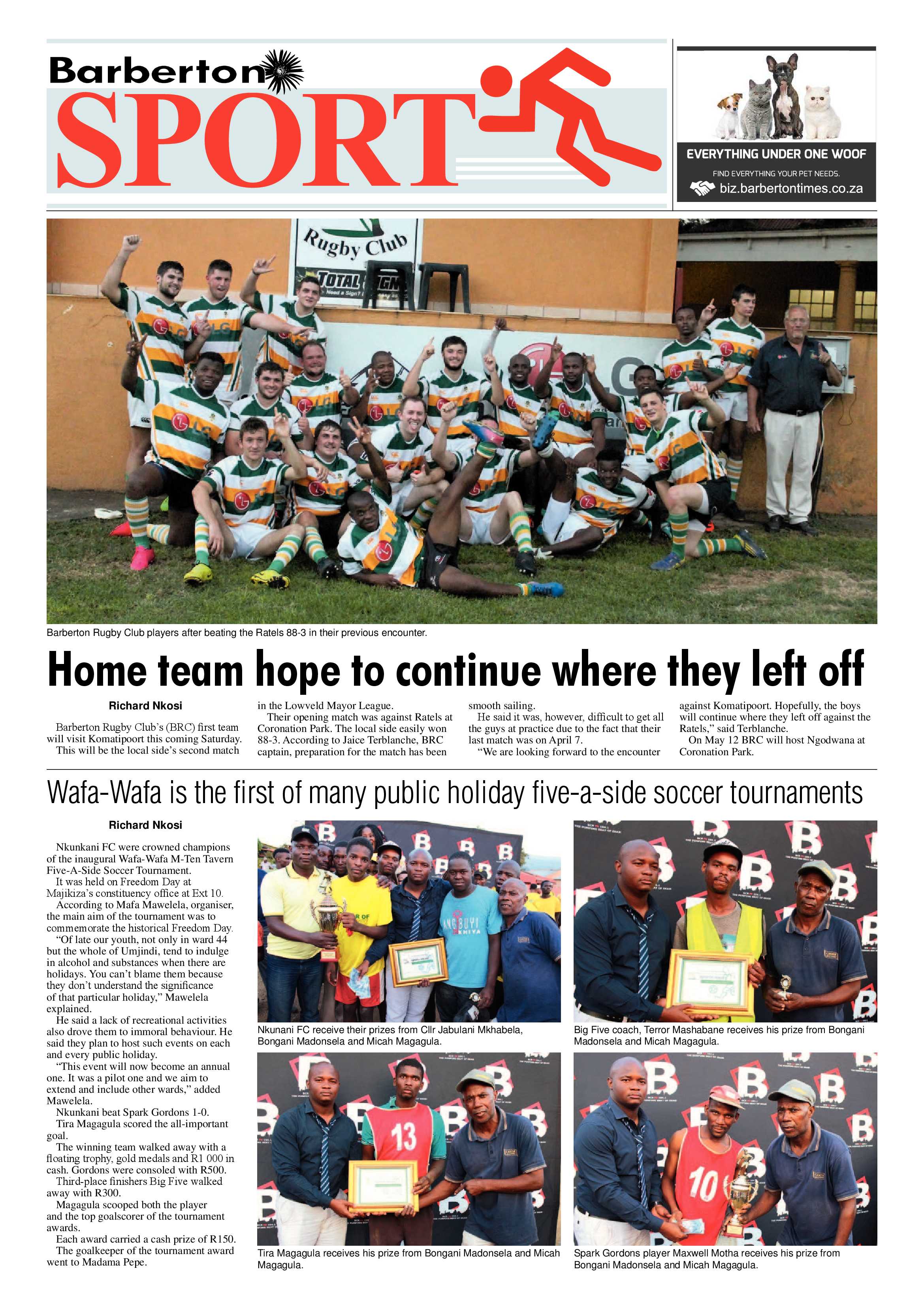 Barberton Times 2 May 2018 page 8