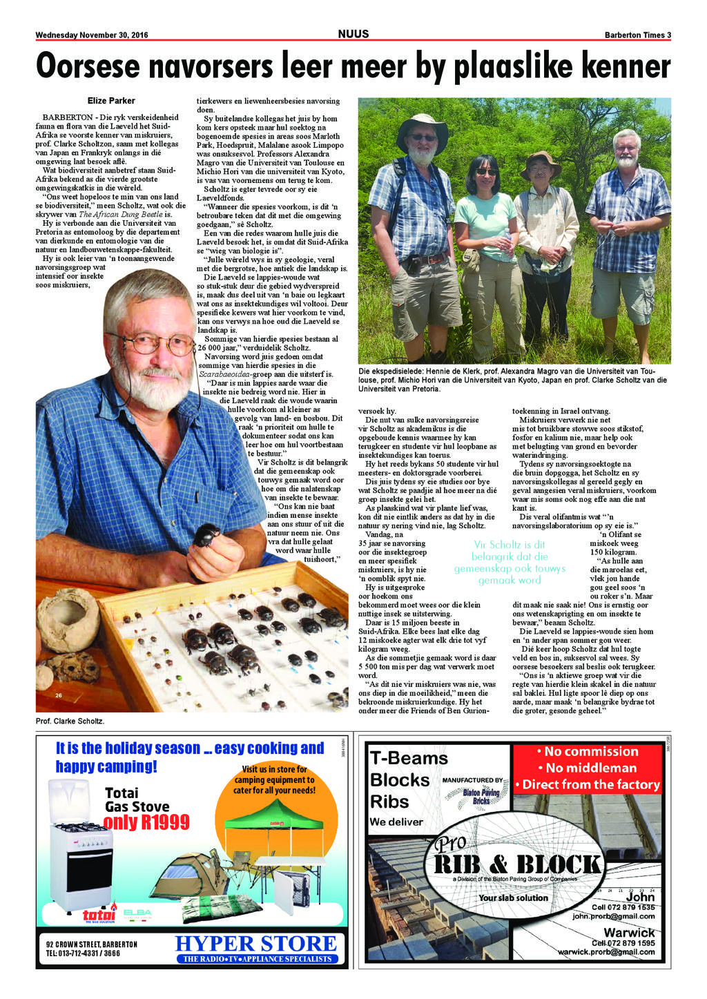 Barberton Times 30 November 2016 page 3