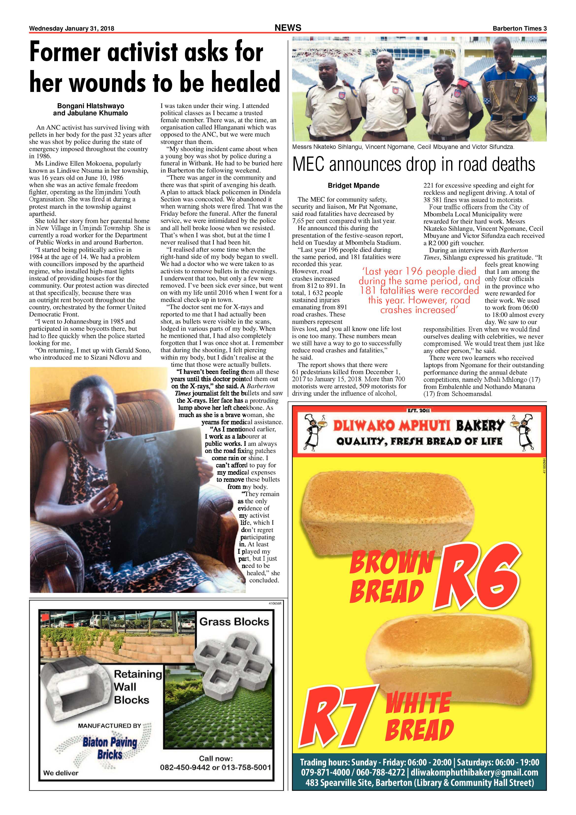 Barberton Times 31 January 2018 page 3