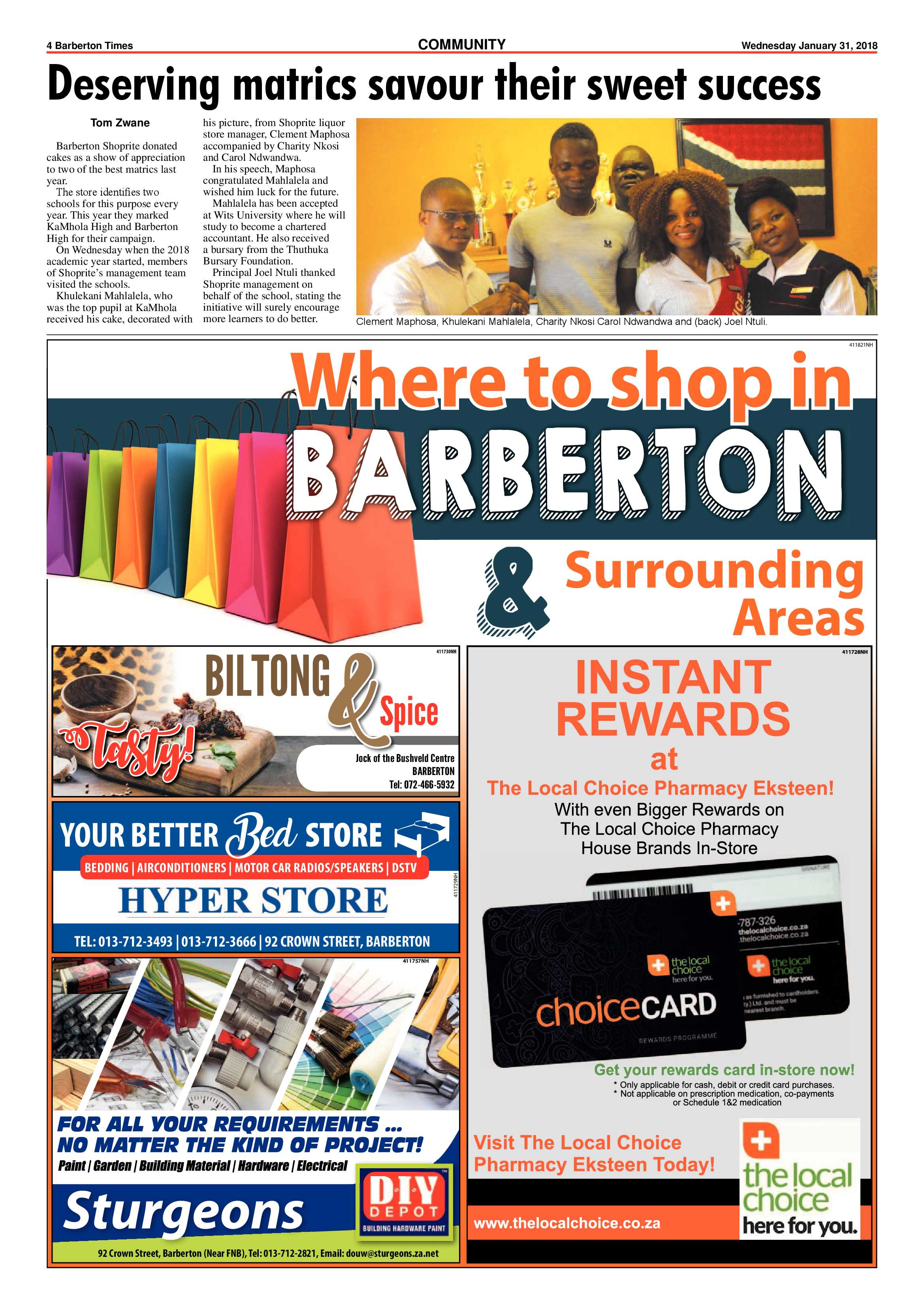 Barberton Times 31 January 2018 page 4