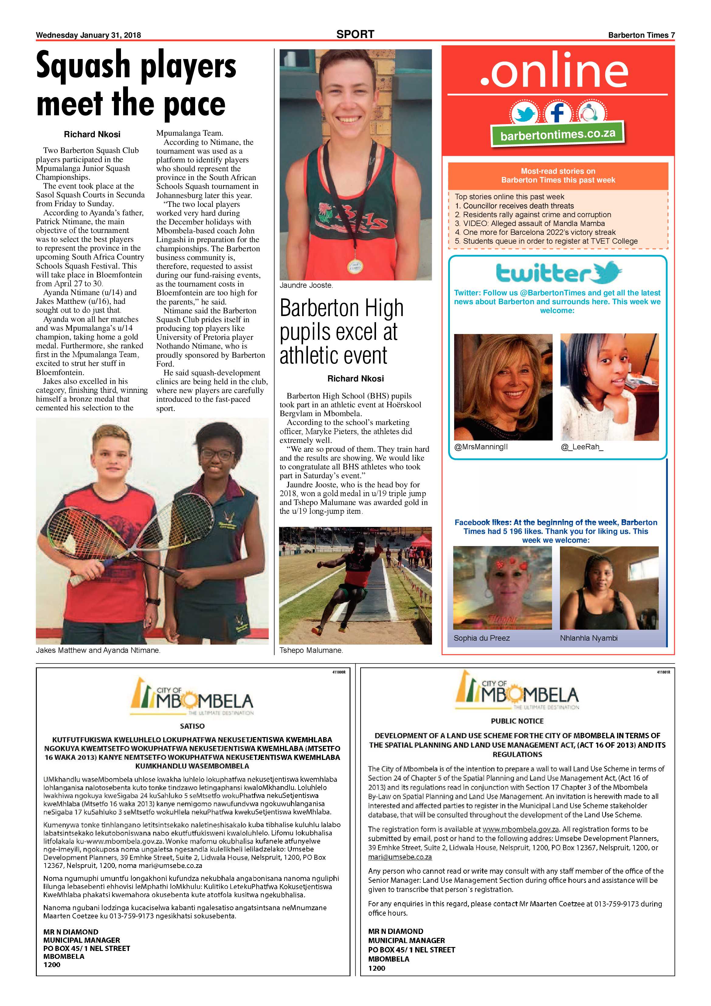 Barberton Times 31 January 2018 page 7