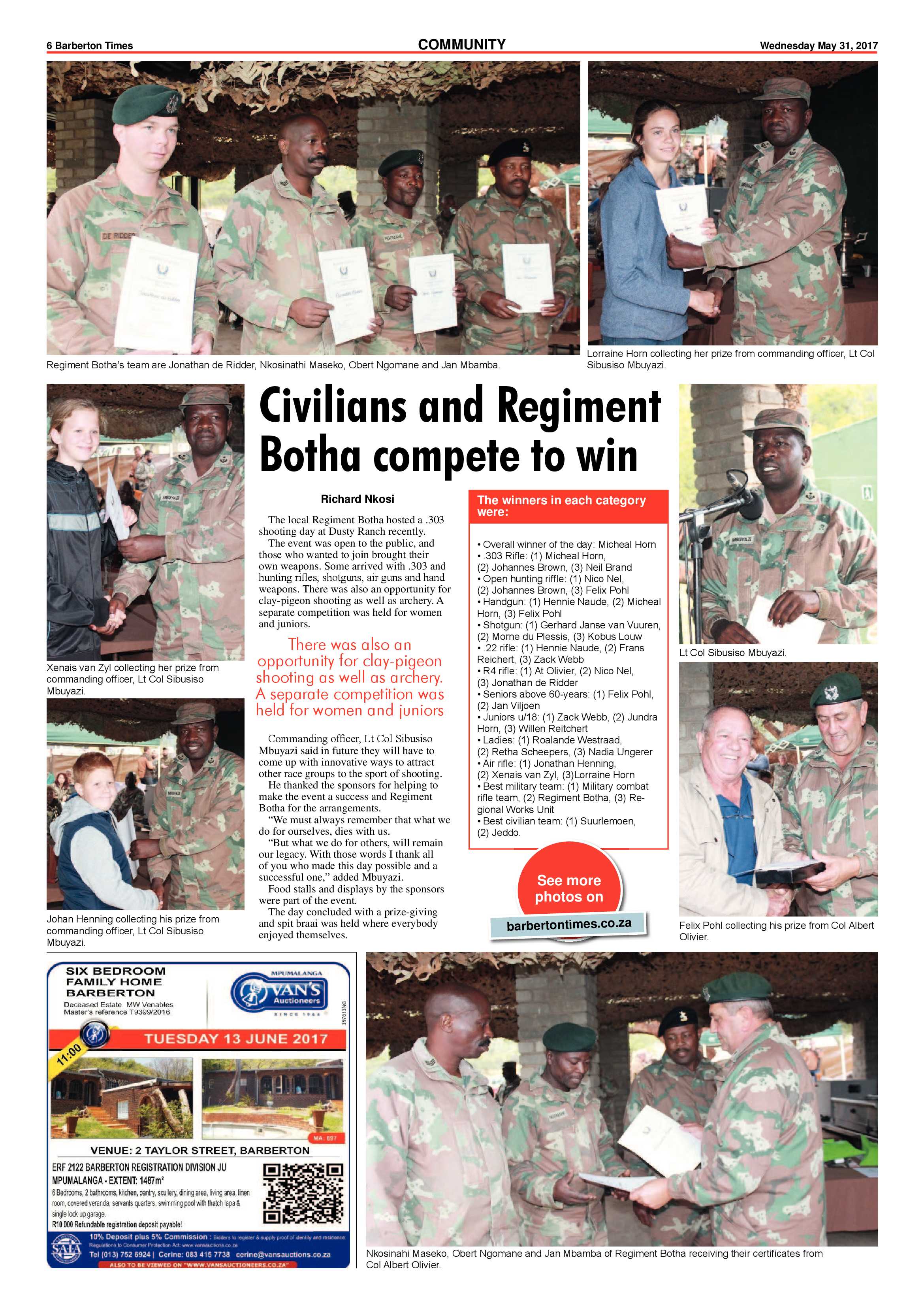 Barberton Times 31 May 2017 page 6