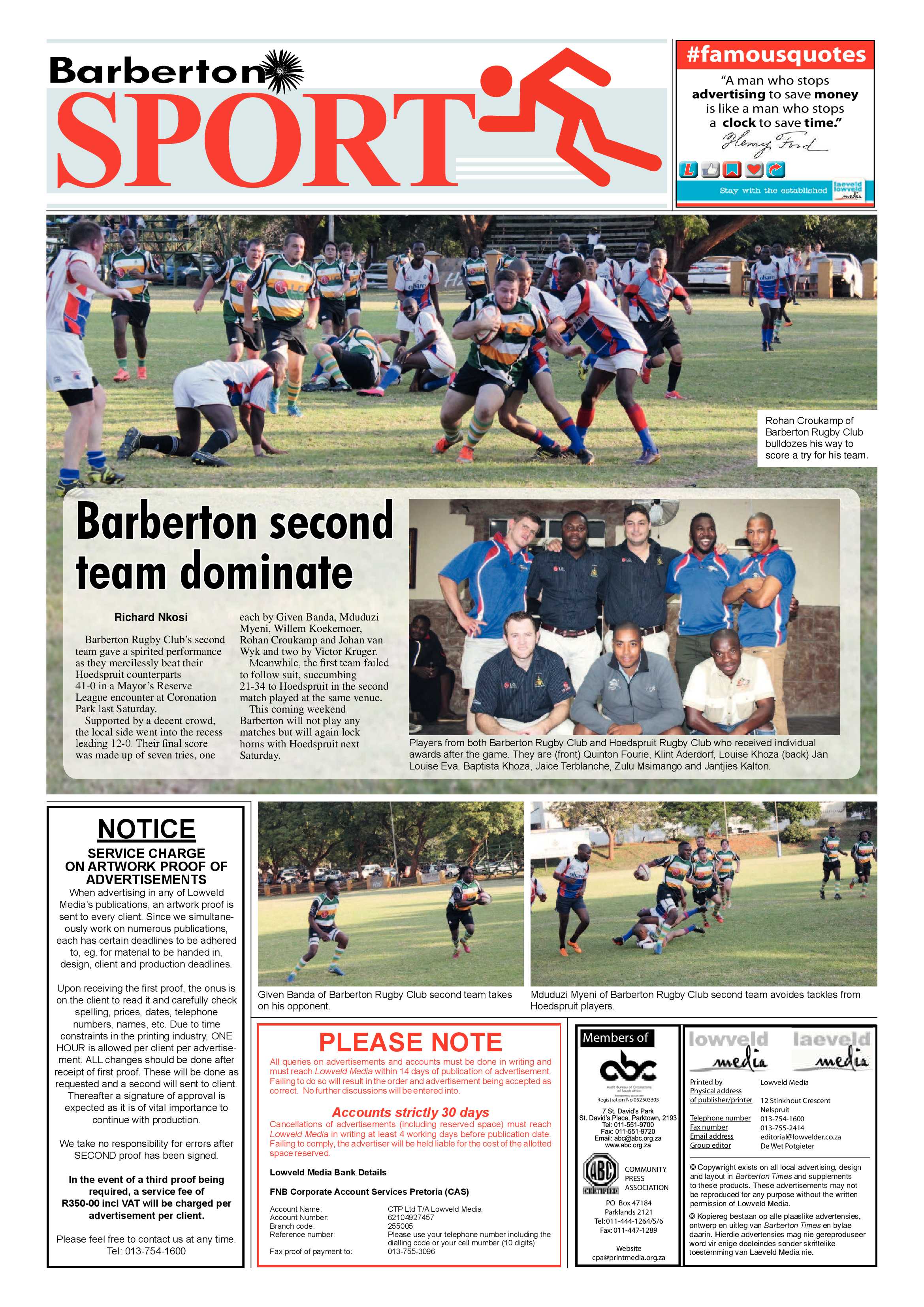 Barberton Times 31 May 2017 page 8