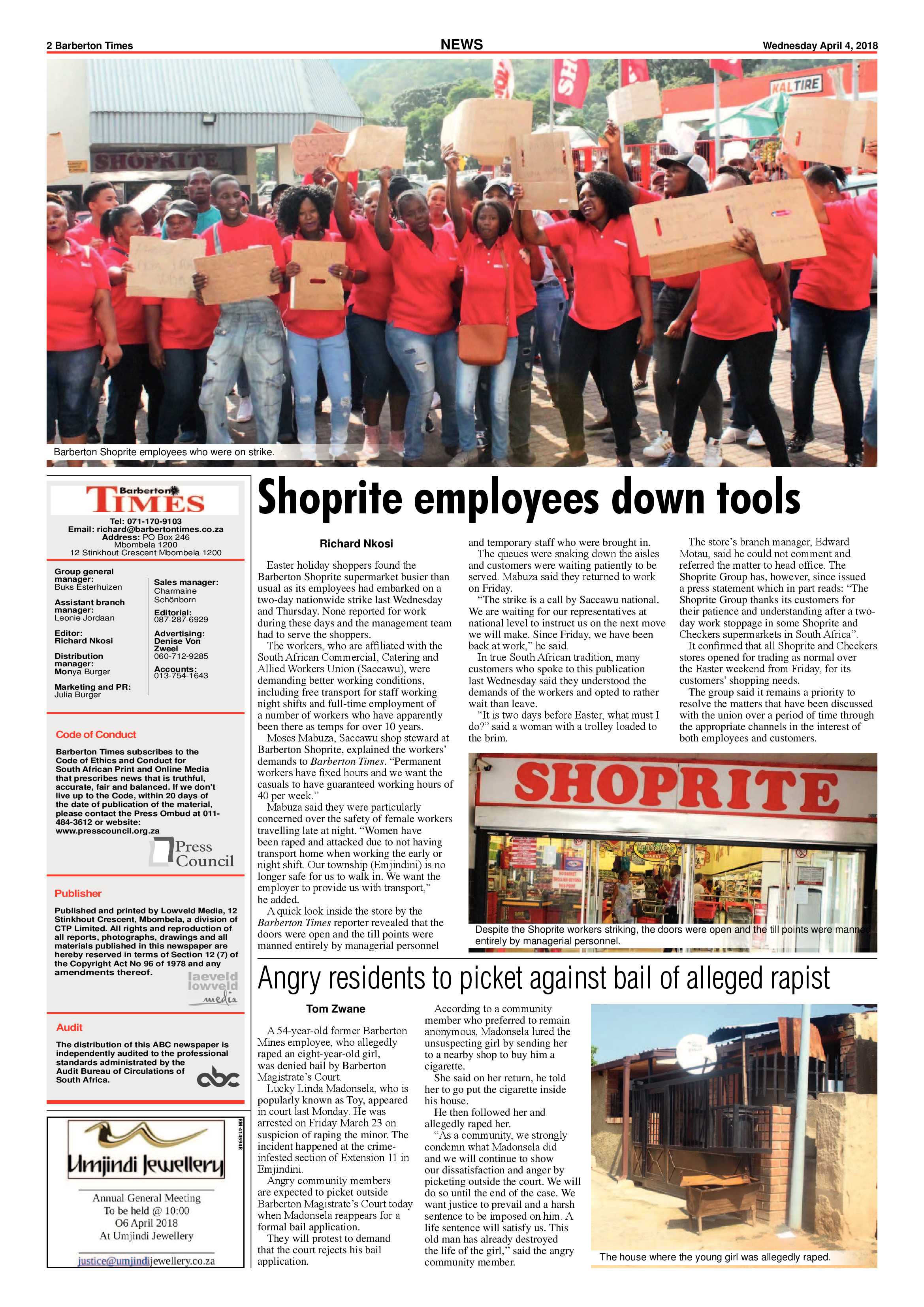 Barberton Times 4 April 2018 page 2