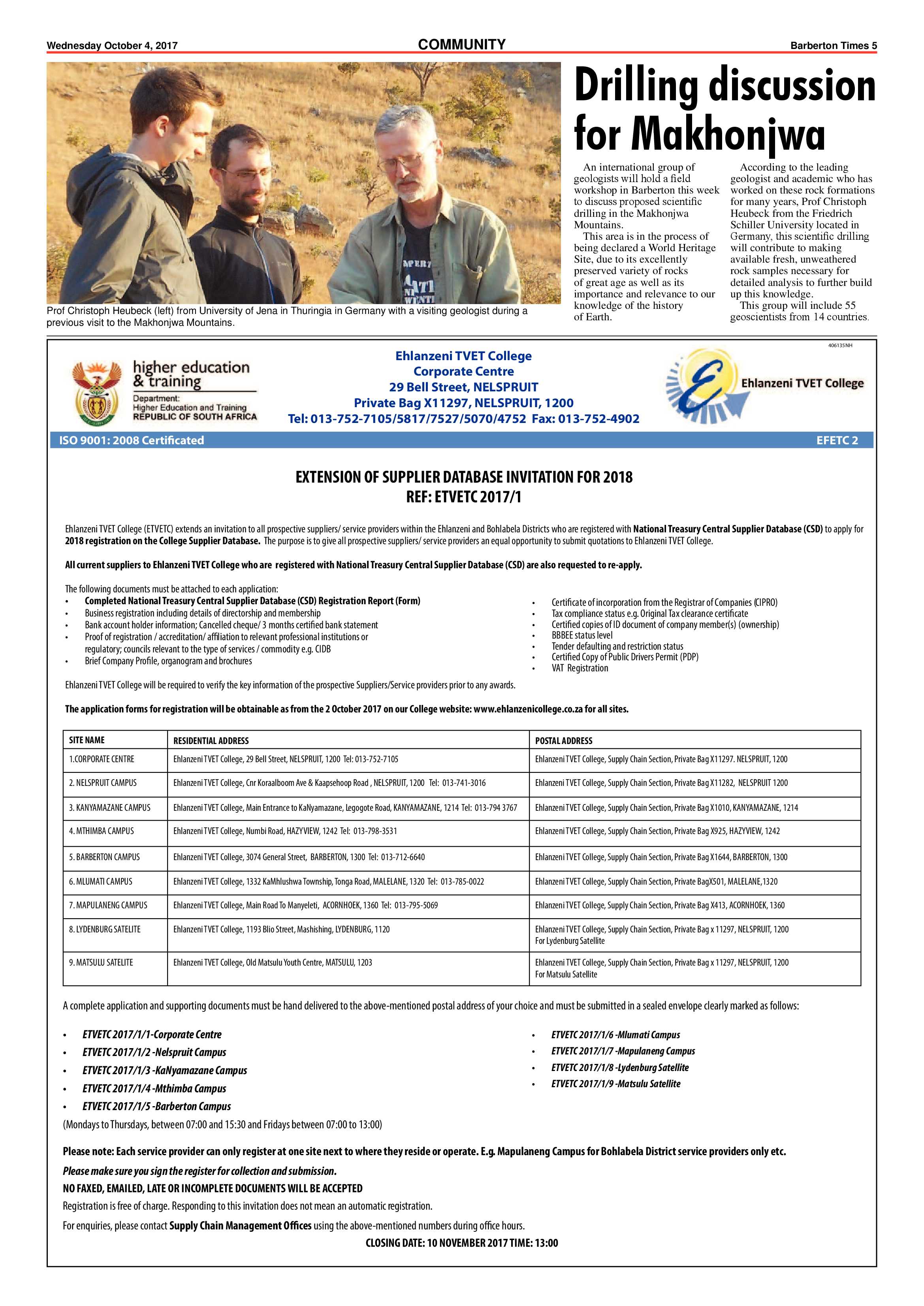 Barberton Times 4 October 2017 page 5