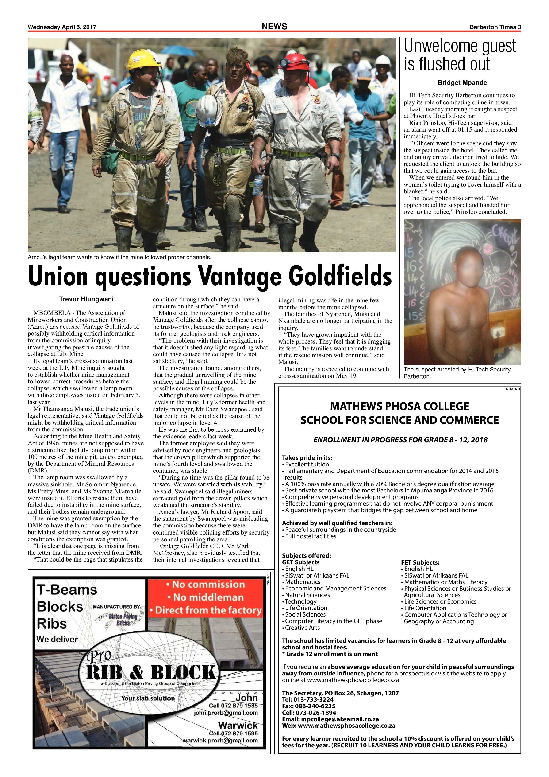 Barberton Times 5 April 2017 page 3