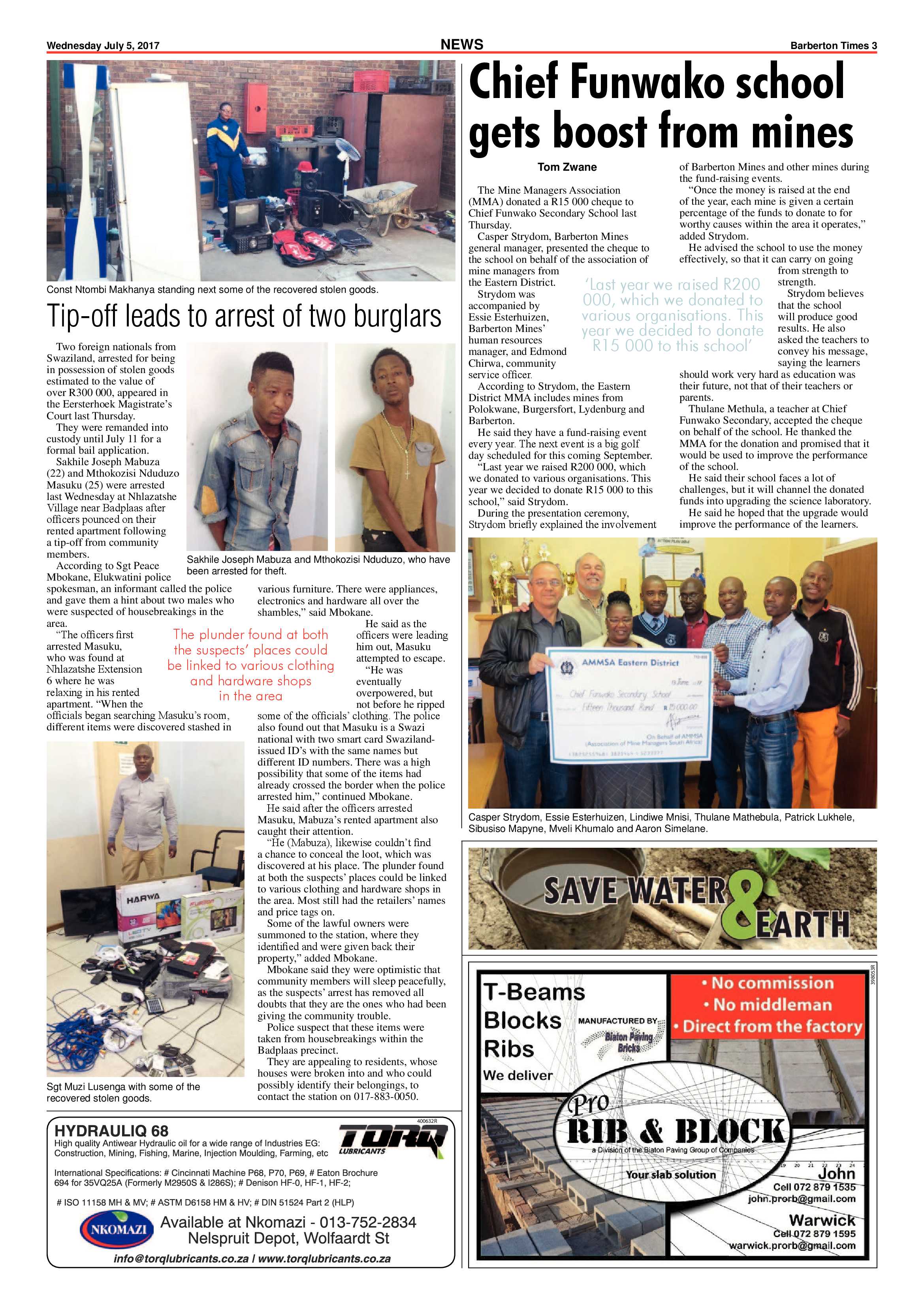Barberton Times 5 July 2017 page 3