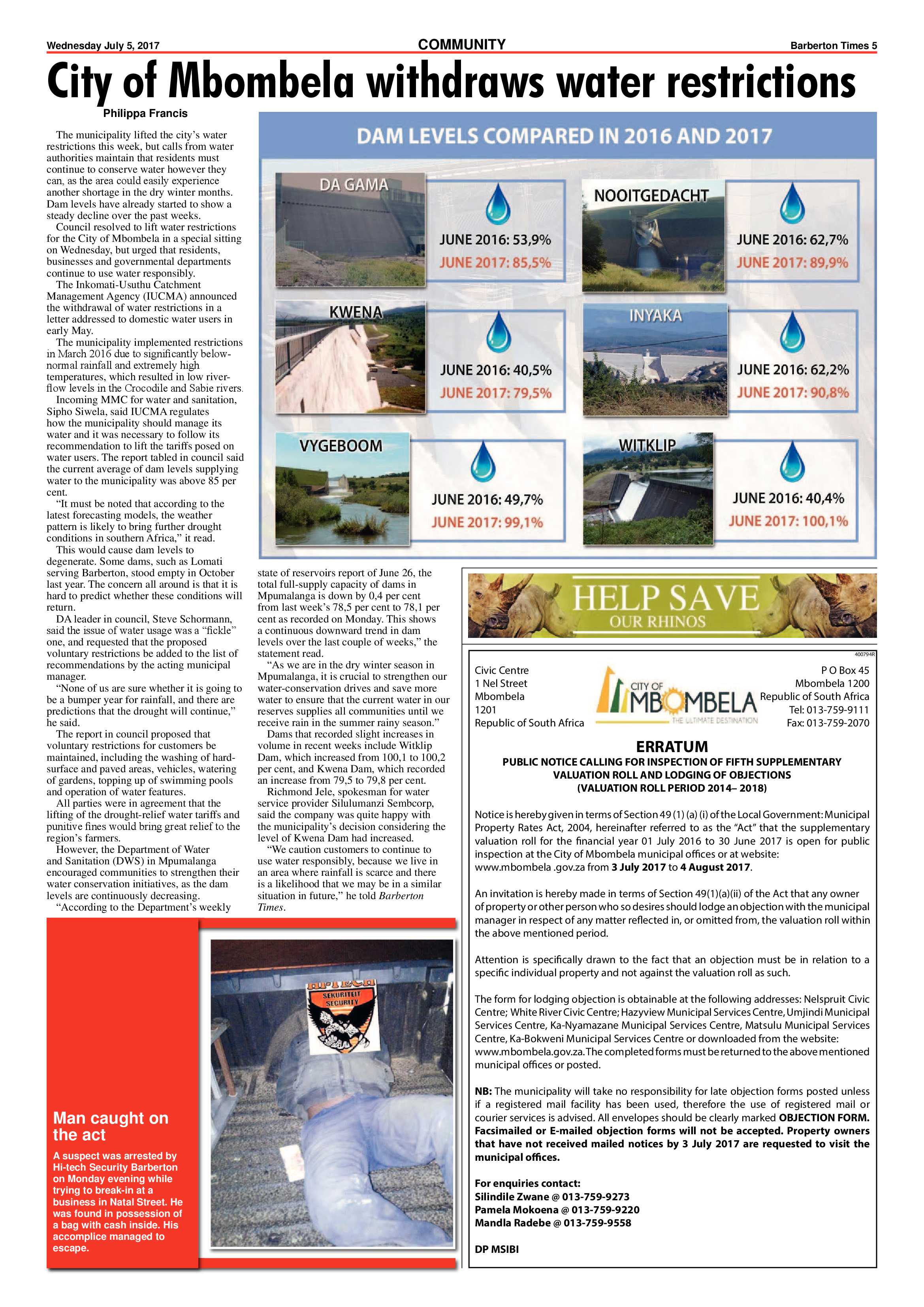 Barberton Times 5 July 2017 page 5