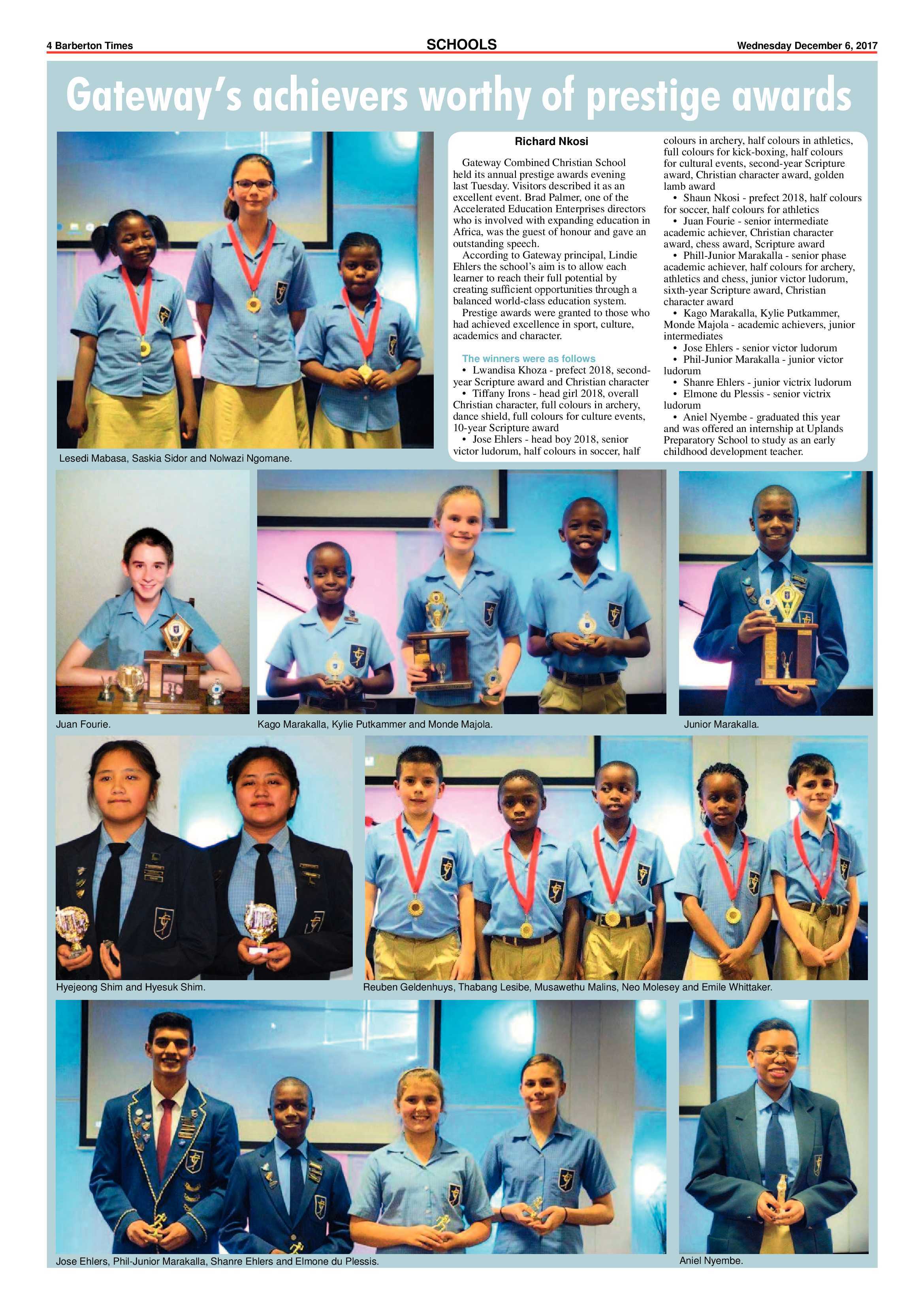 Barberton Times 6 December 2017 page 4