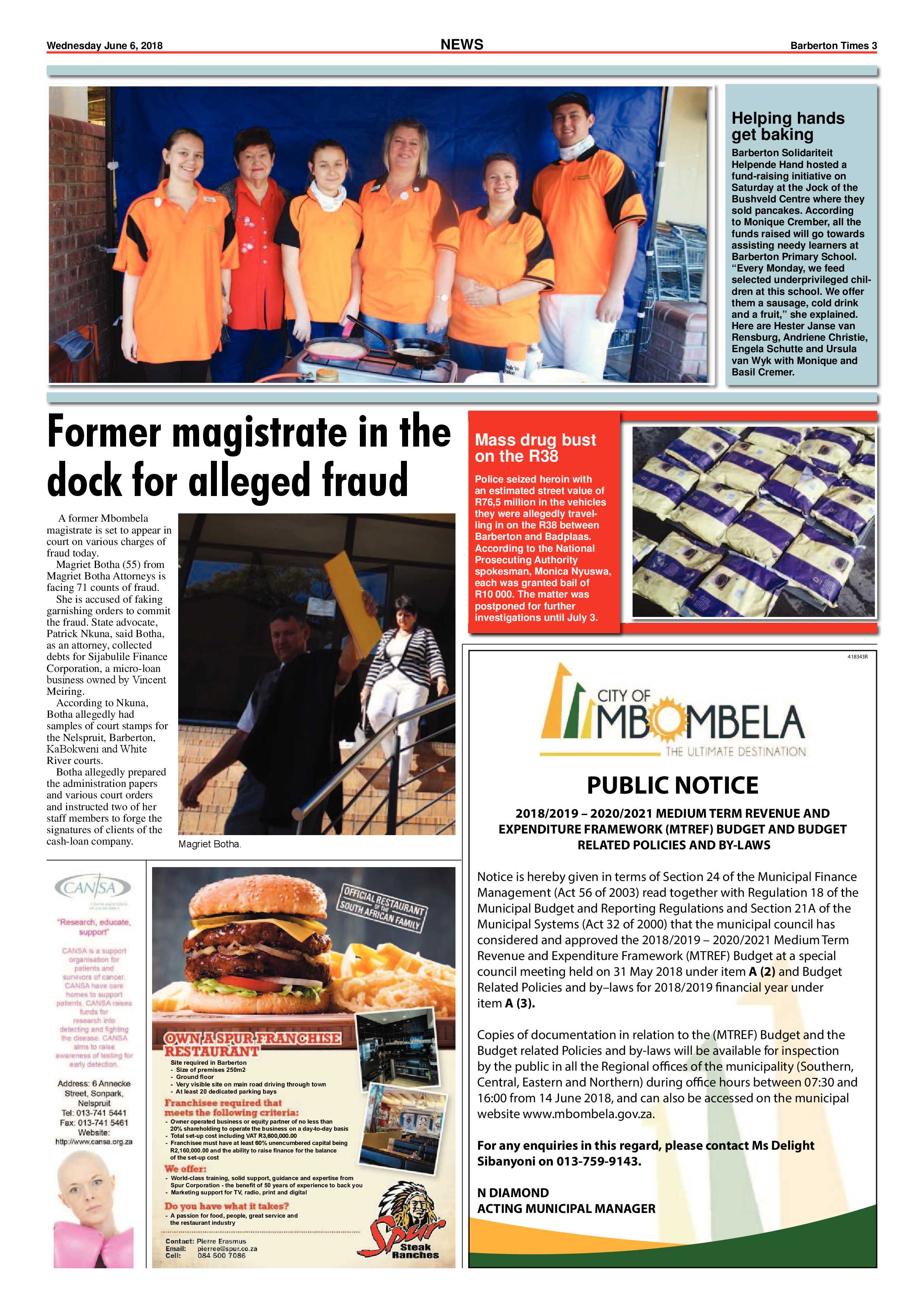 Barberton Times 6 June 2018 page 3