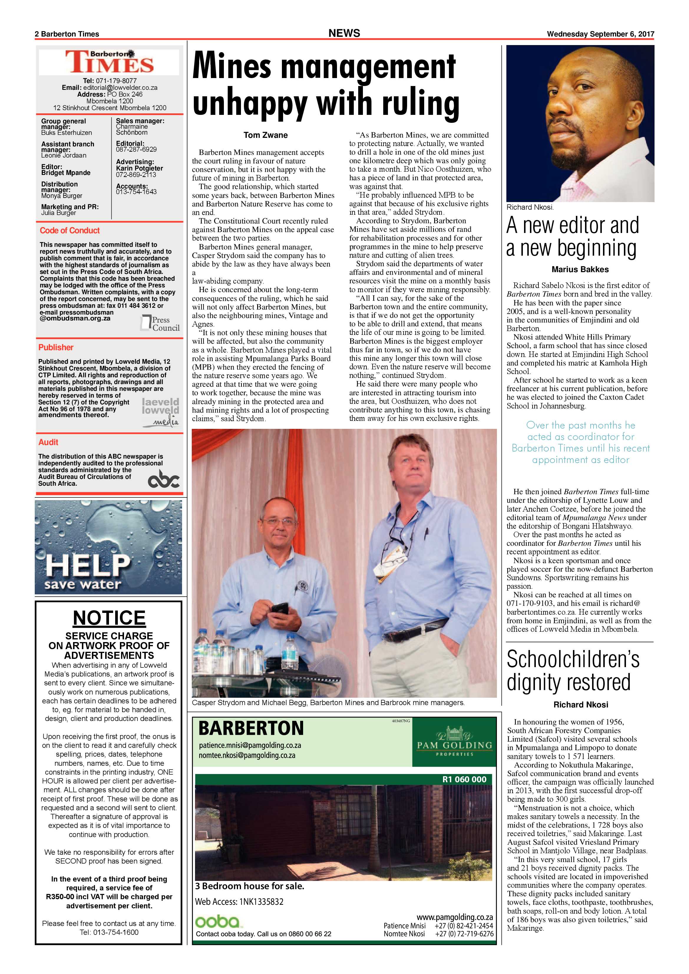 Barberton Times 6 September 2017 page 2