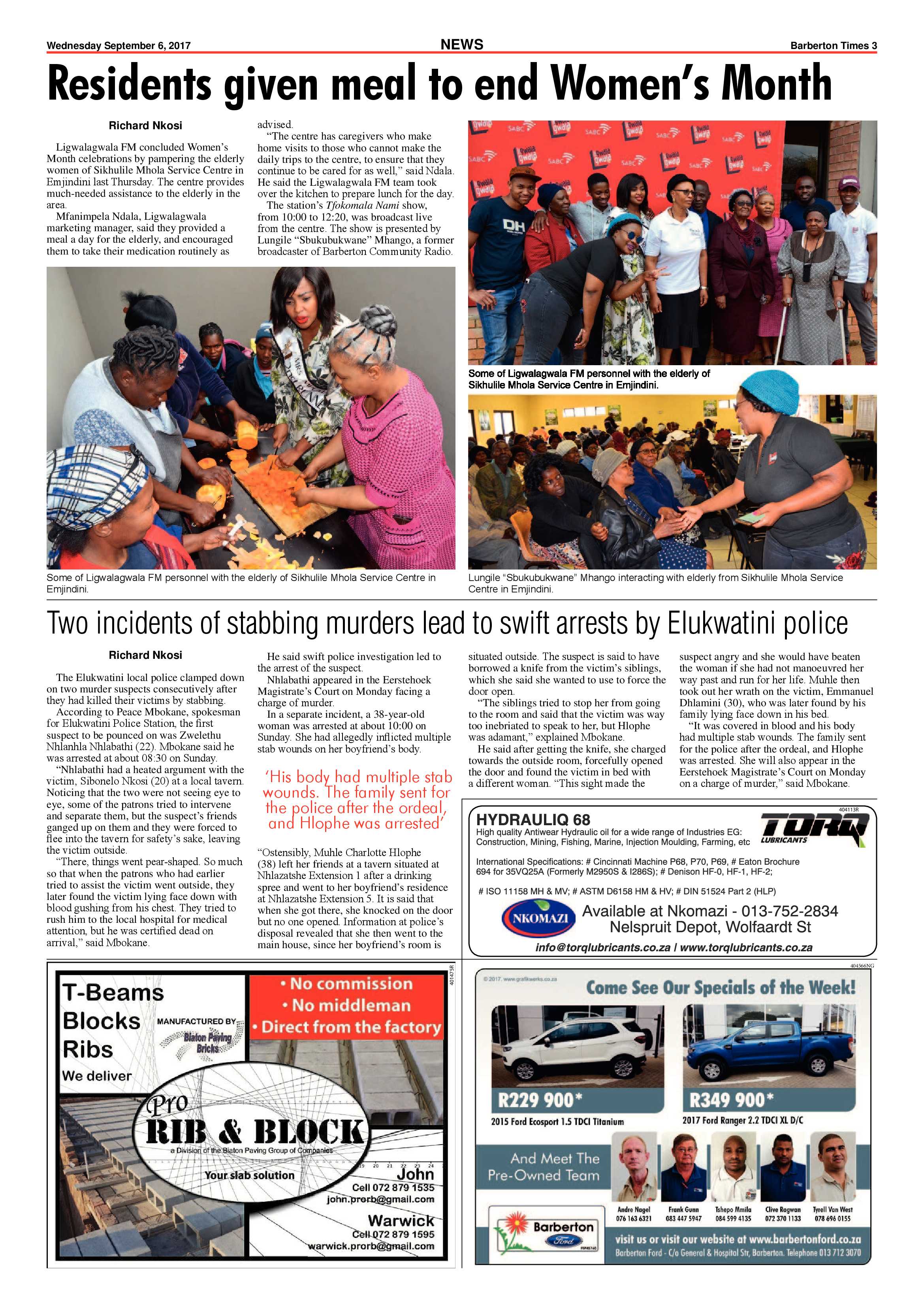 Barberton Times 6 September 2017 page 3