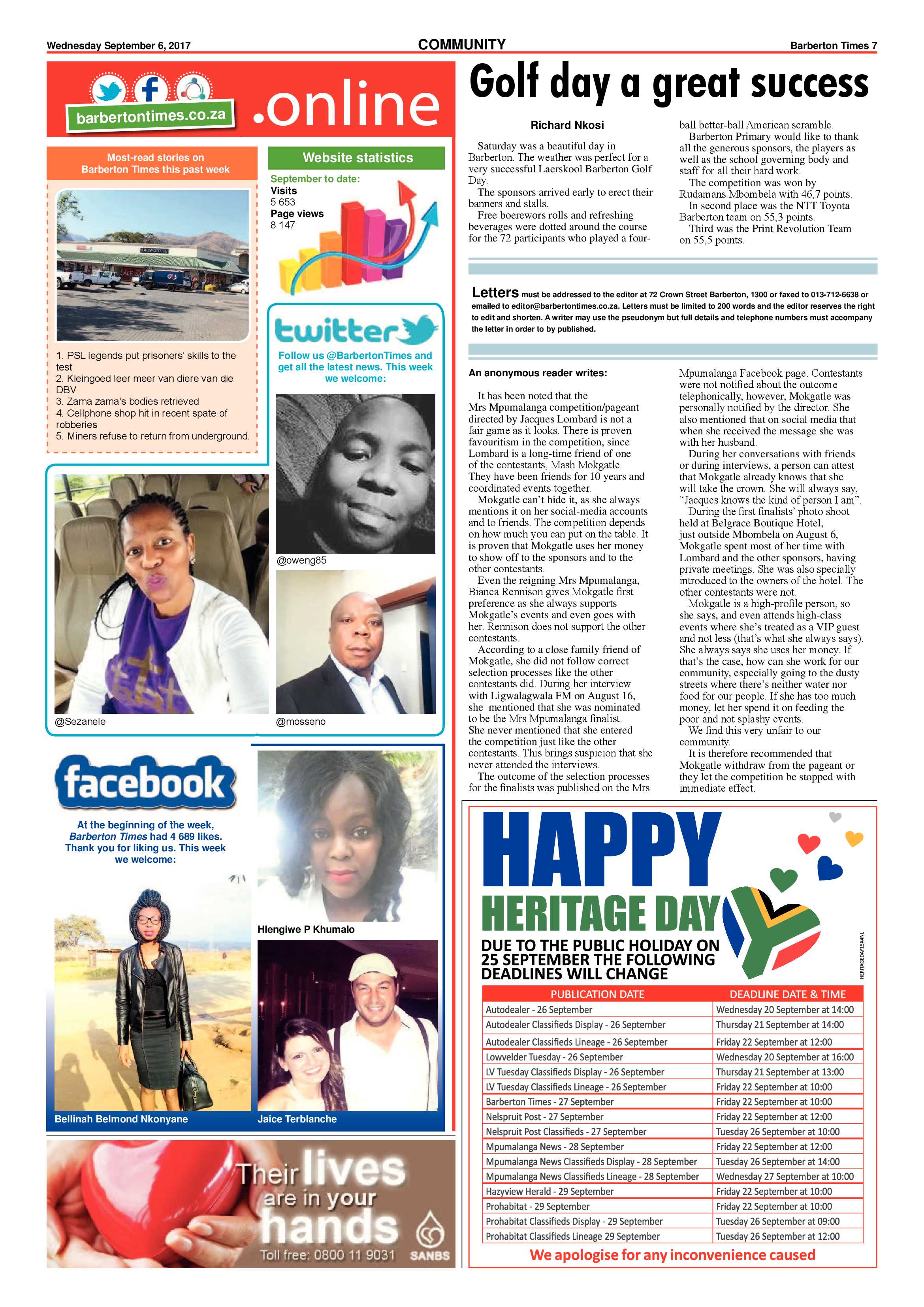 Barberton Times 6 September 2017 page 7