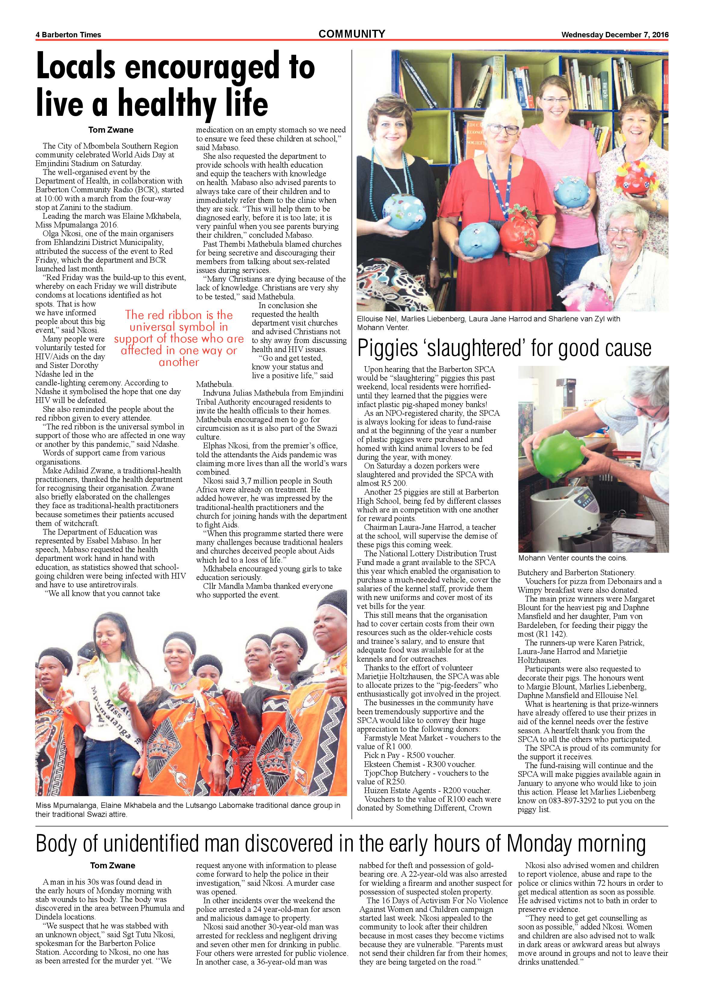 Barberton Times 7 December 2016 page 4