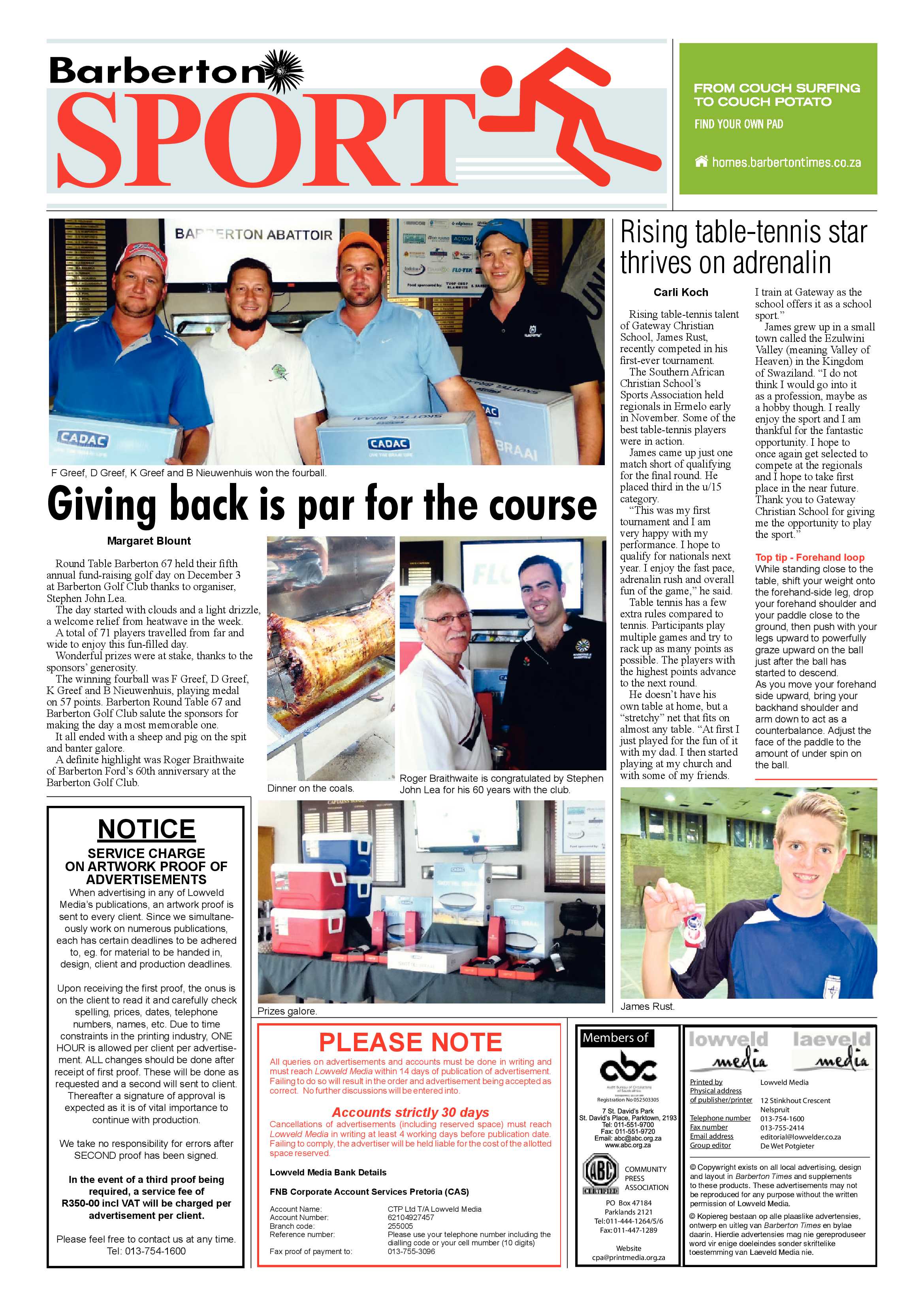 Barberton Times 7 December 2016 page 8
