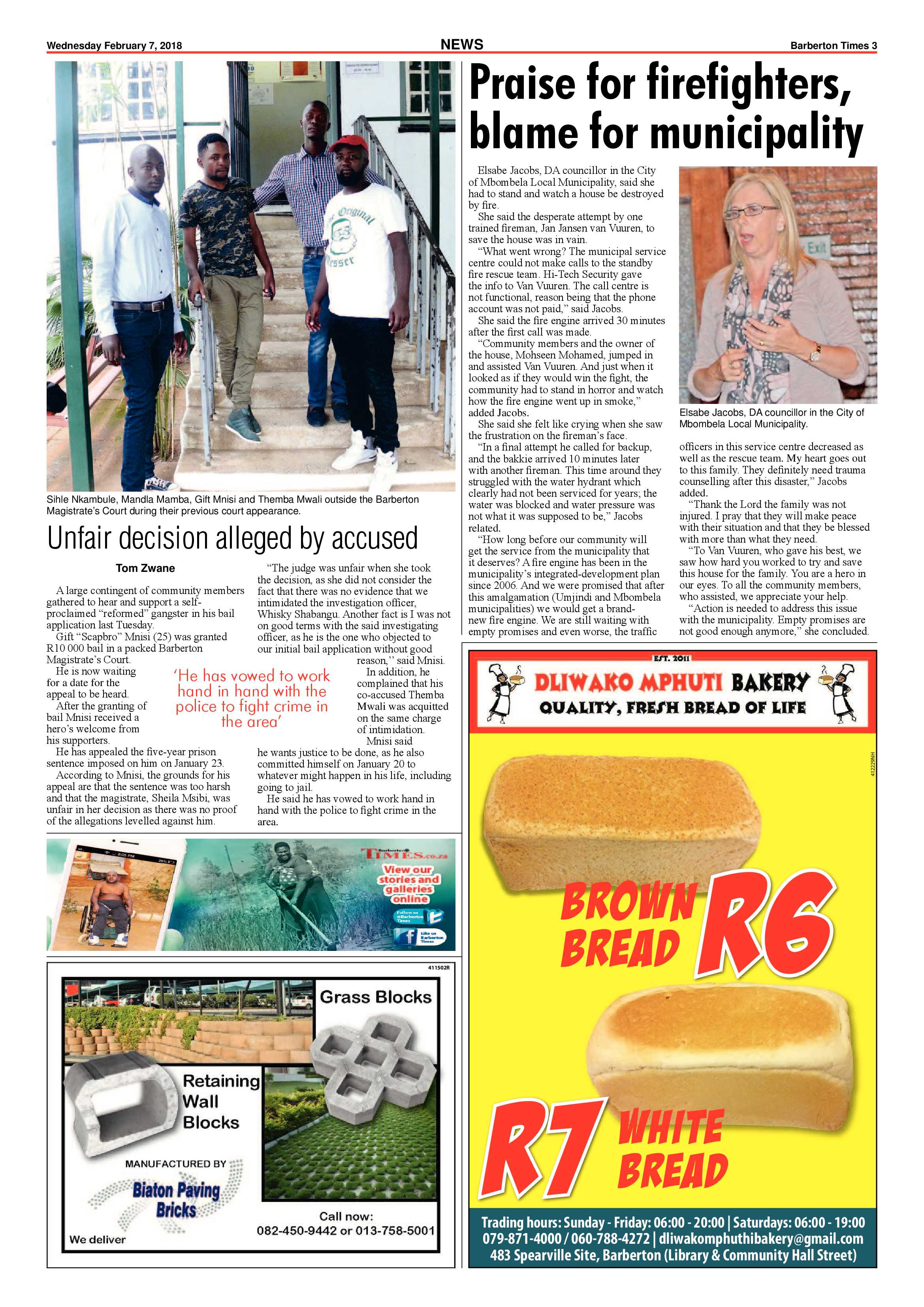 Barberton Times 7 February 2018 page 3