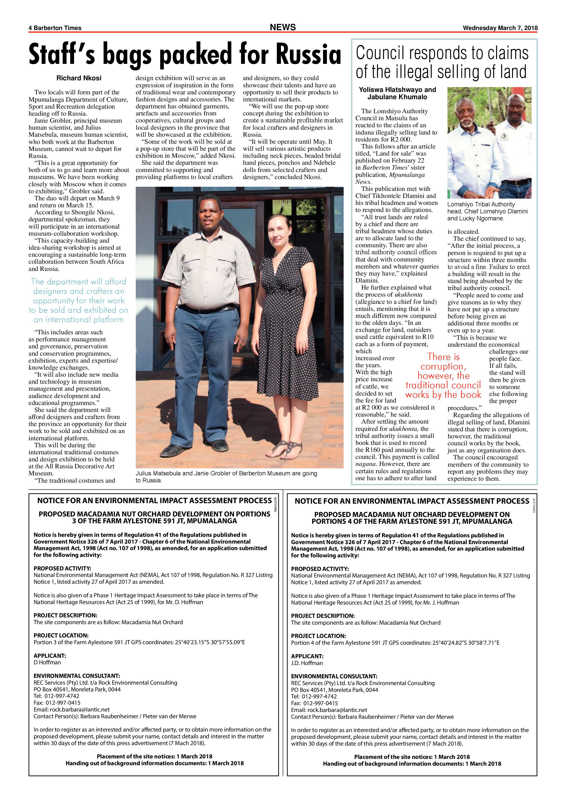Barberton Times 7 March 2018 page 4
