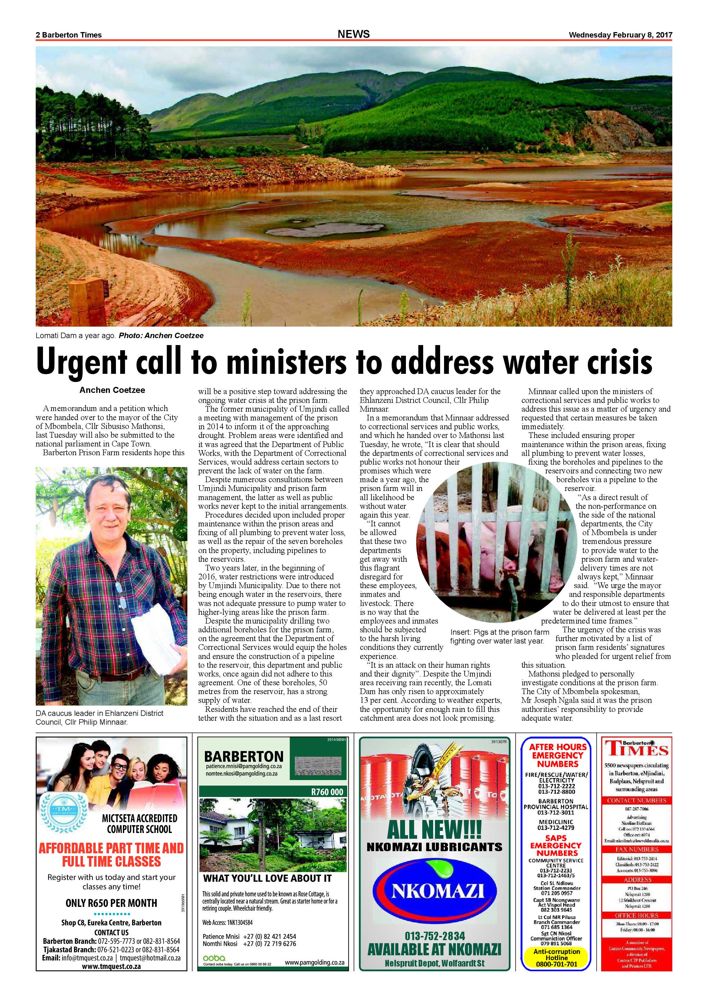 Barberton Times 8 February 2017 page 2