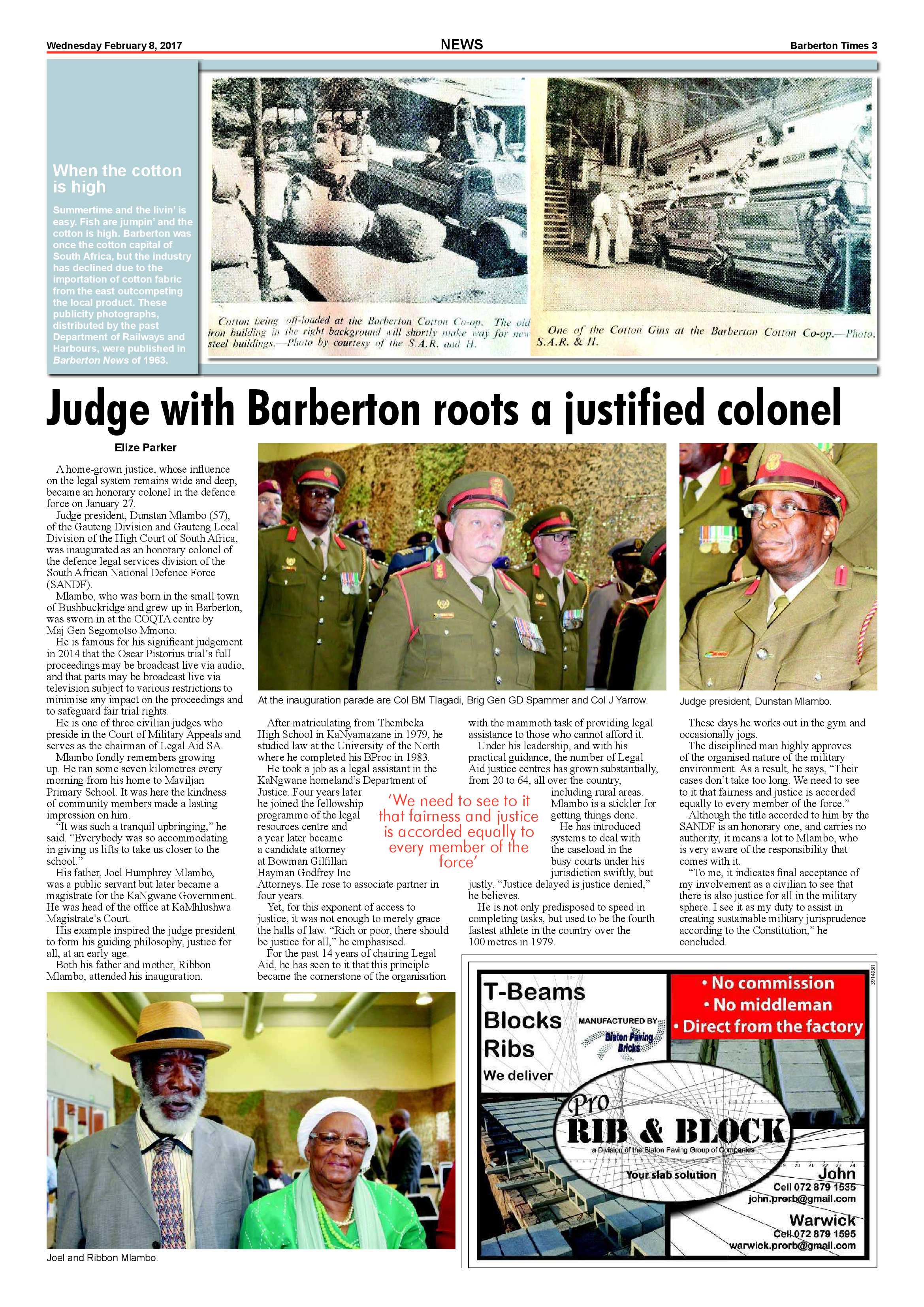 Barberton Times 8 February 2017 page 3