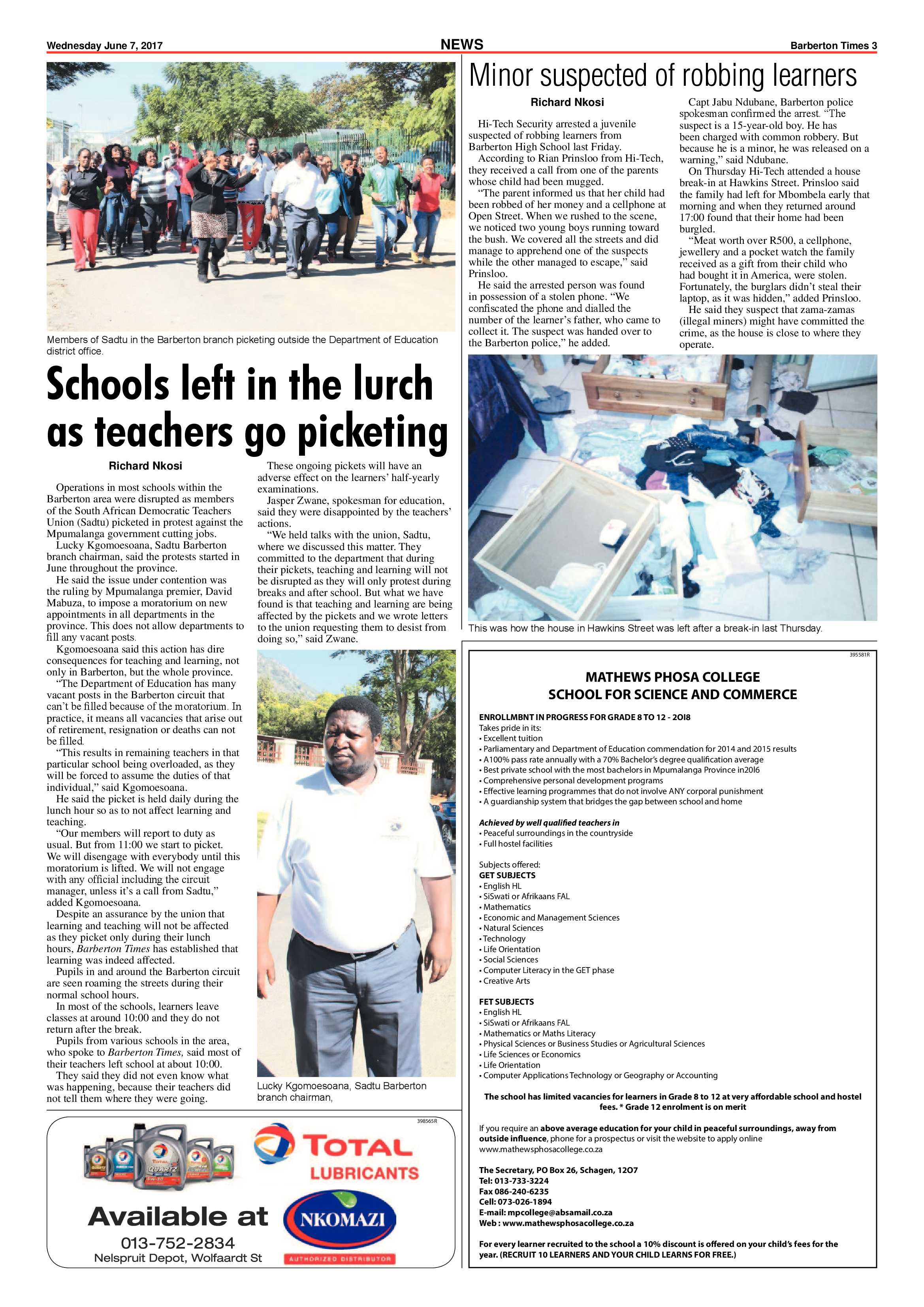 Barberton Times 7 June 2017 page 3