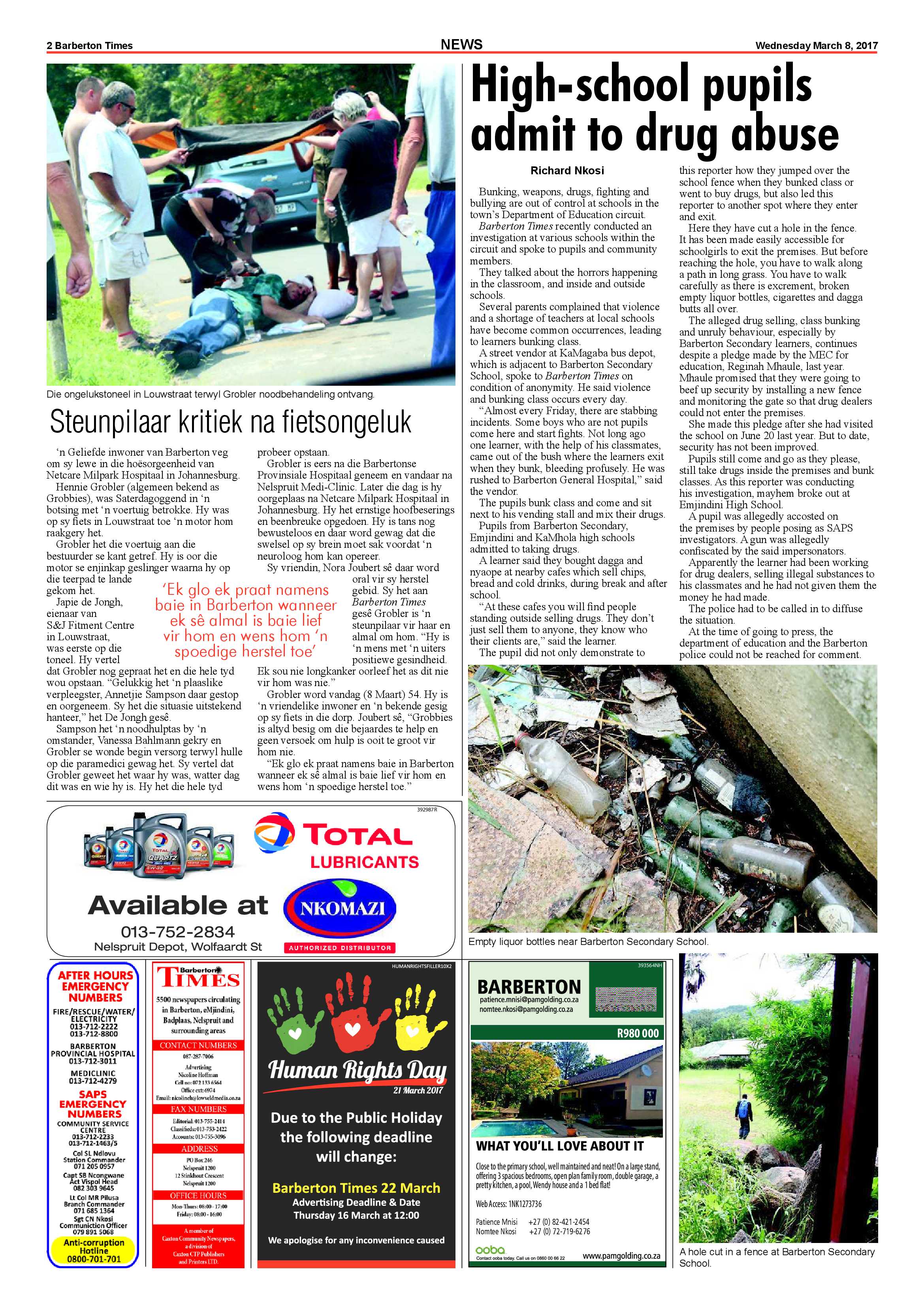 Barberton Times 8 March 2017 page 2