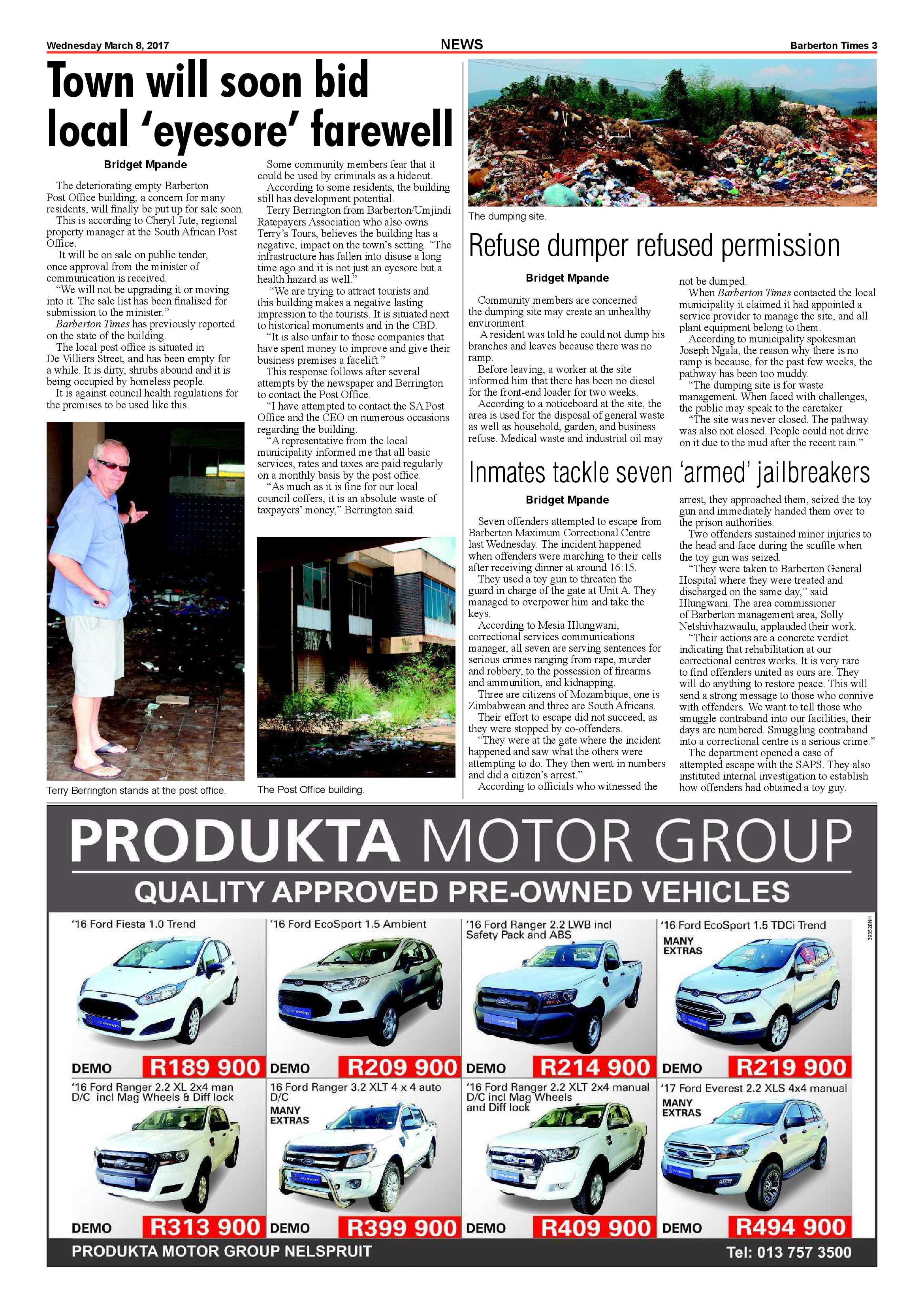 Barberton Times 8 March 2017 page 3