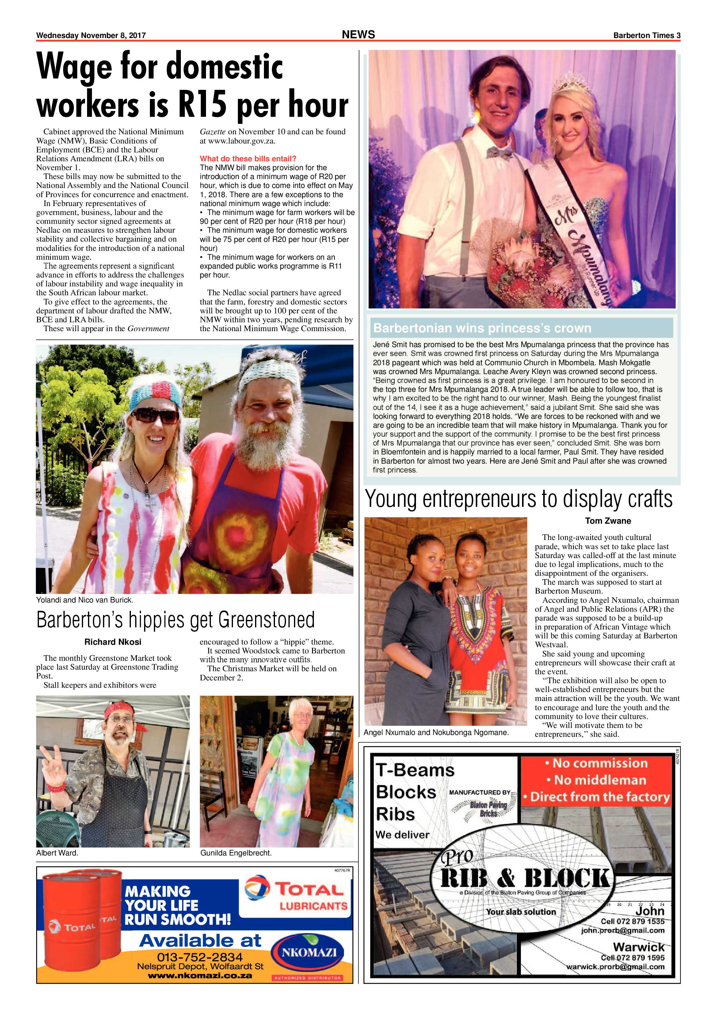 Barberton Times 8 November 2017 page 3