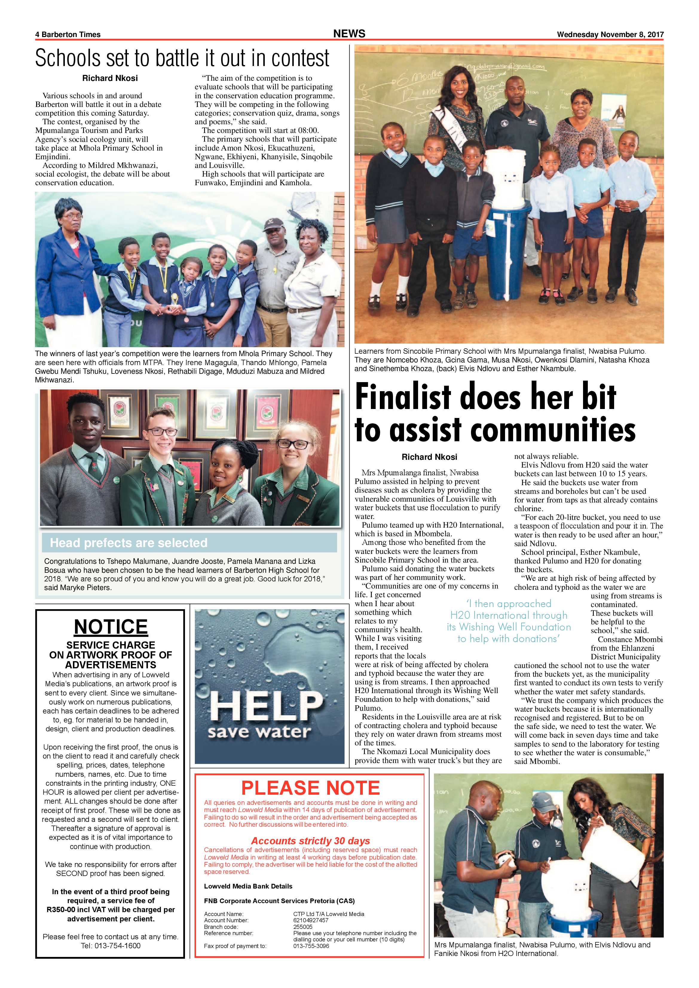 Barberton Times 8 November 2017 page 4