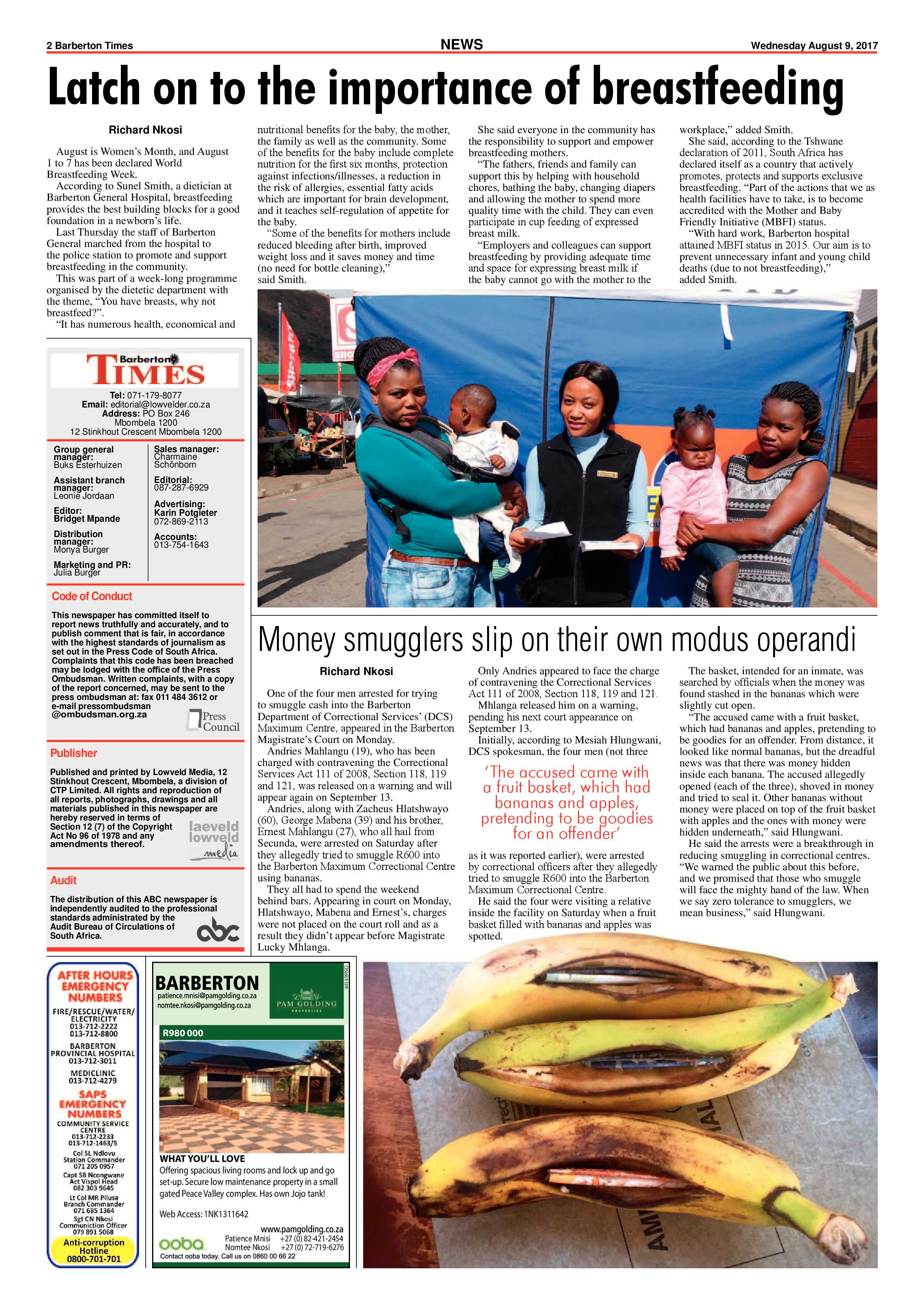 Barberton Times 9 August 2017 page 2