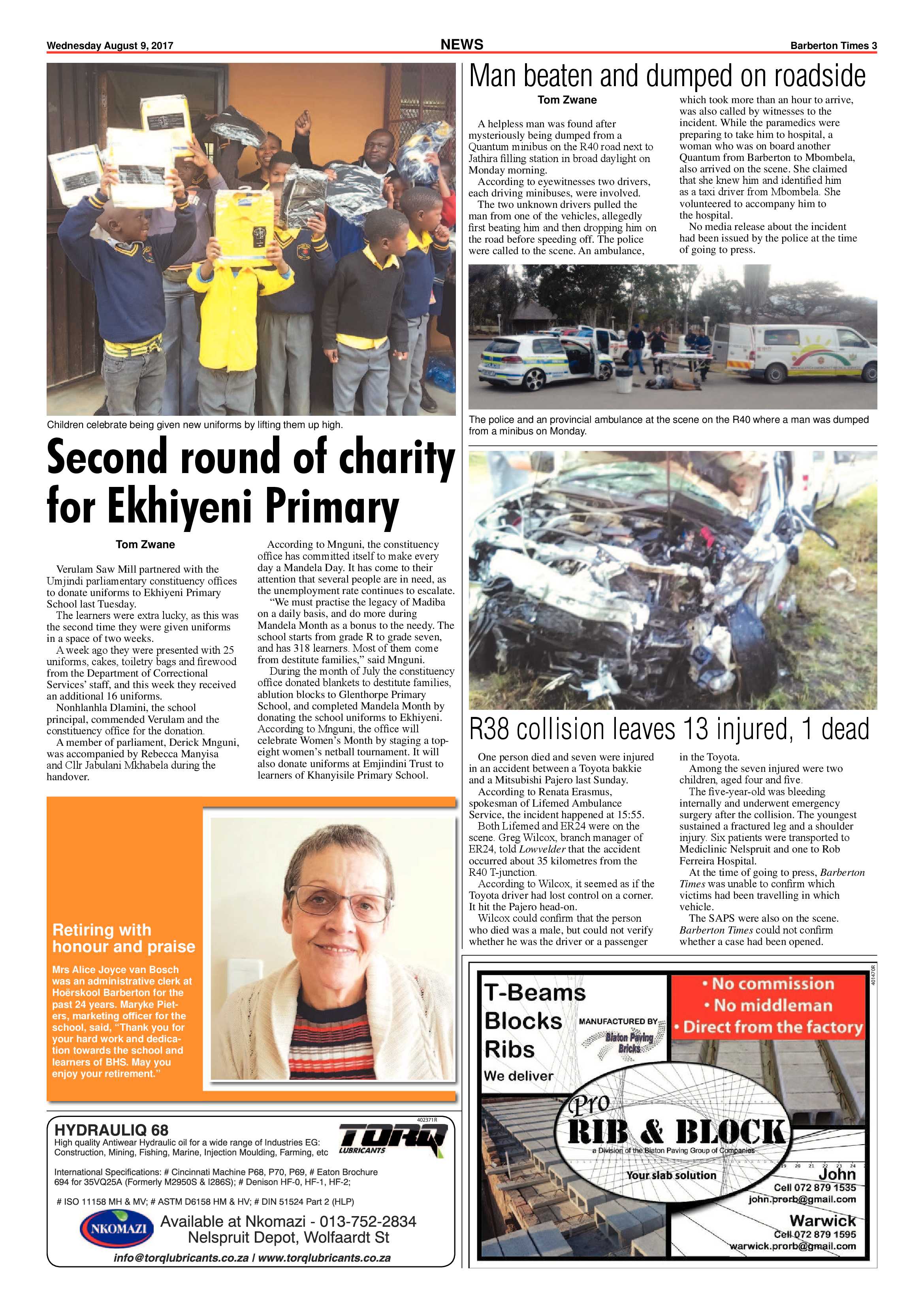 Barberton Times 9 August 2017 page 3