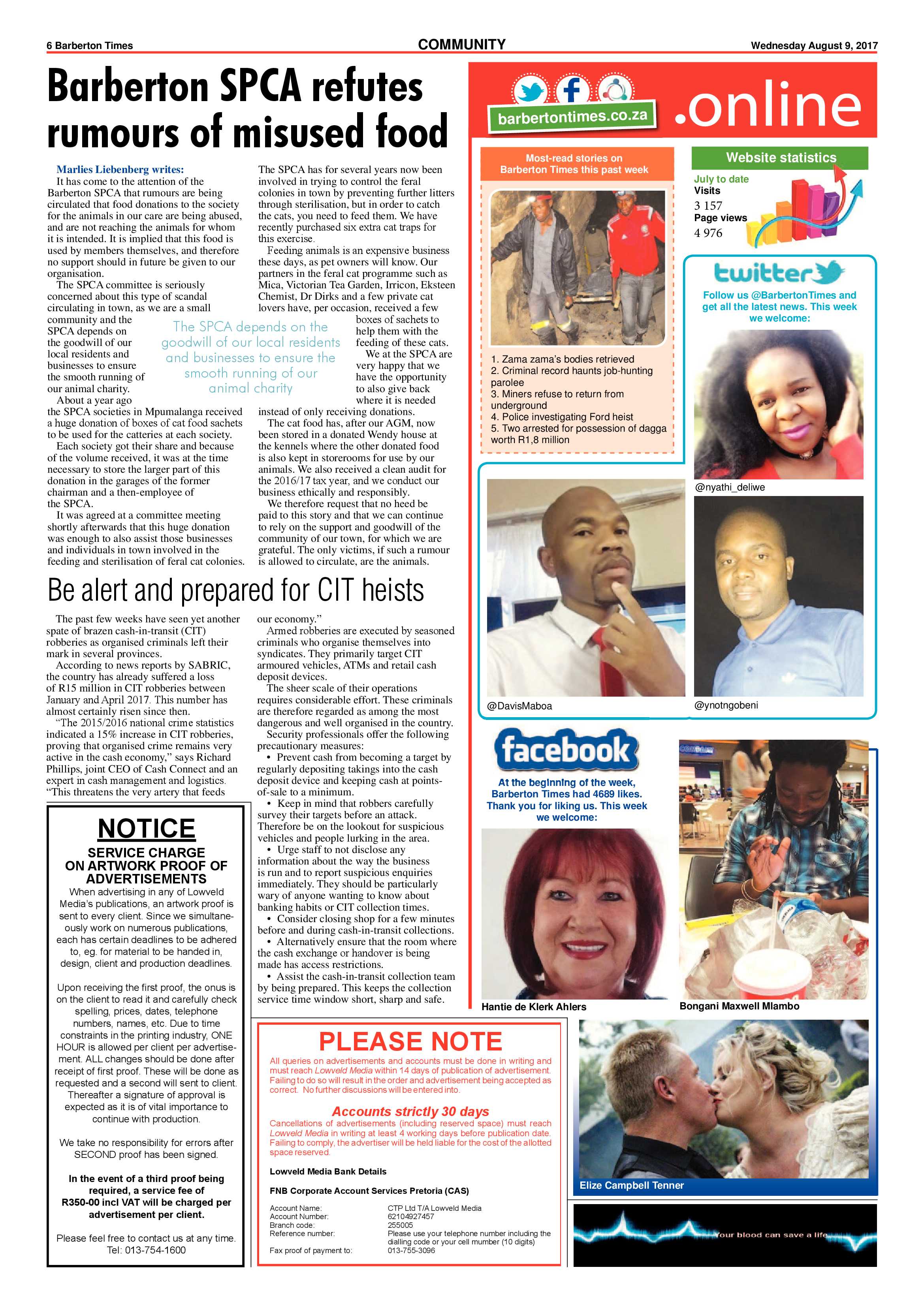 Barberton Times 9 August 2017 page 6