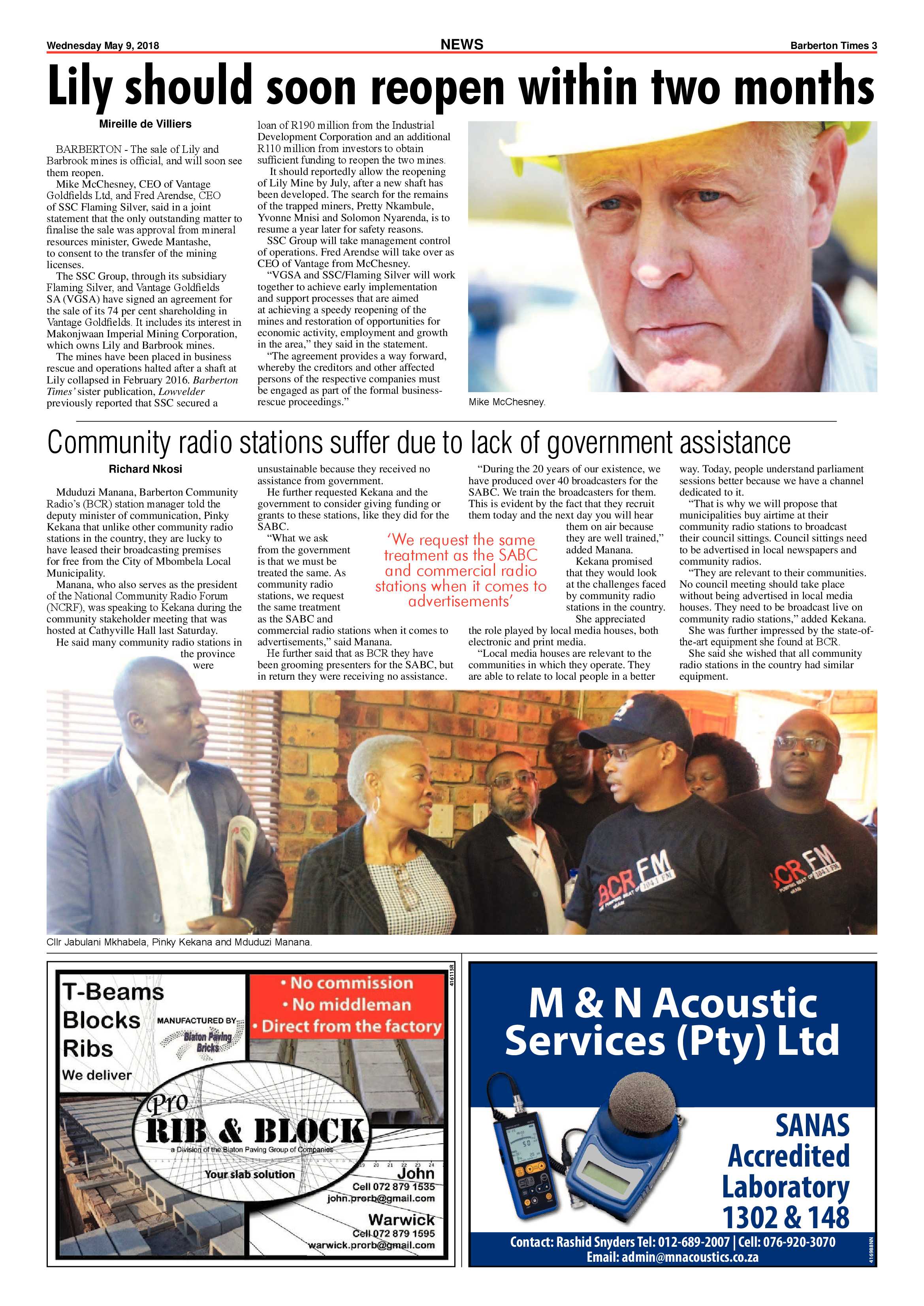 Barberton Times 9 May 2018 page 3